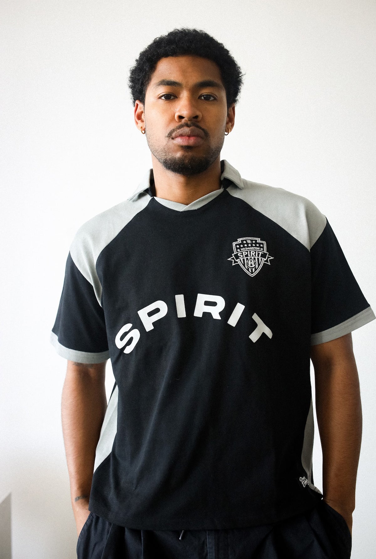 Washington Spirit Colour Block Jersey - Grey / Black