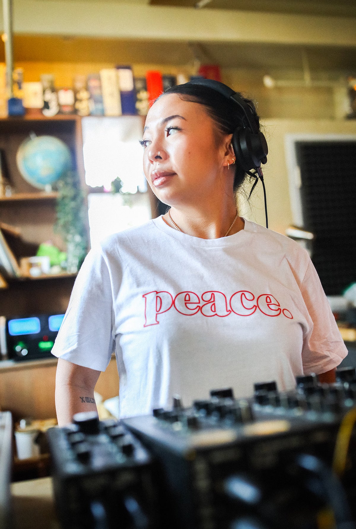 Peace Basics Cropped T-Shirt - White