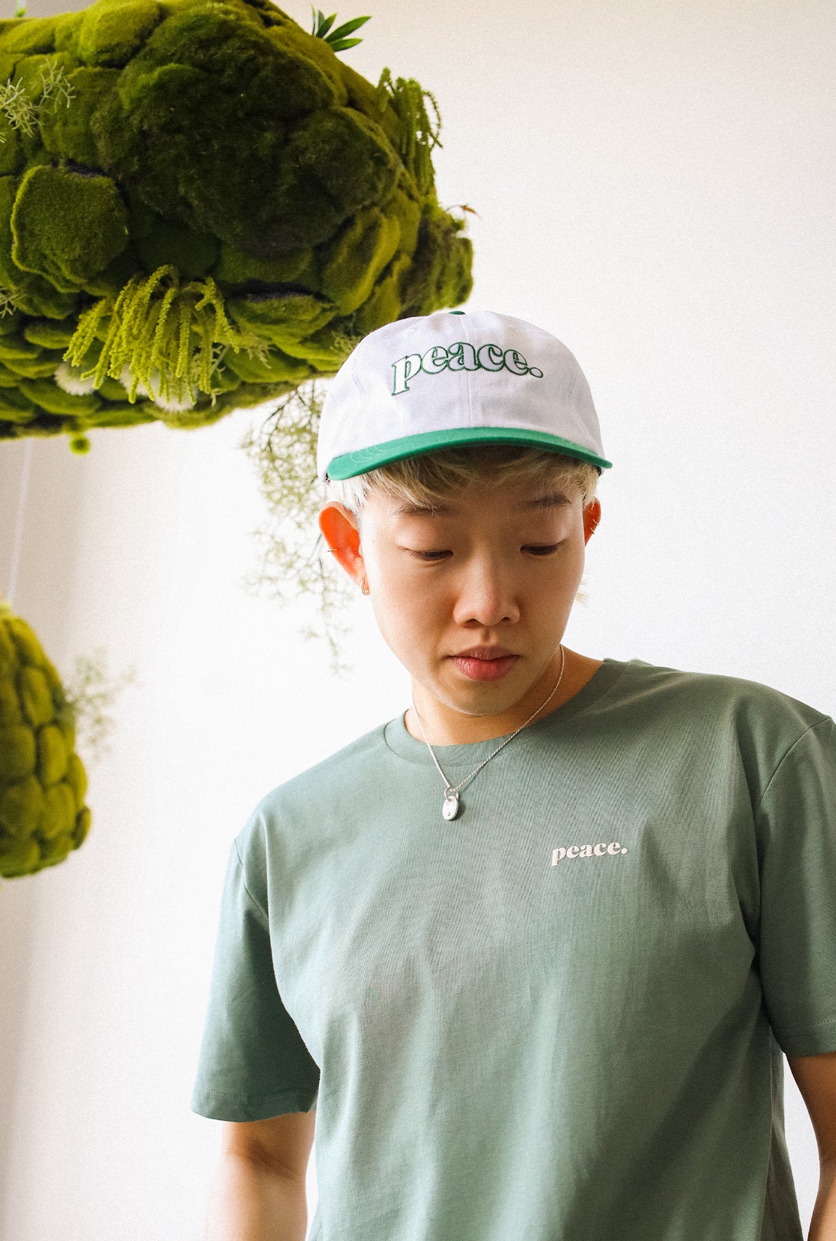 Peace Basics Dad Cap - Green