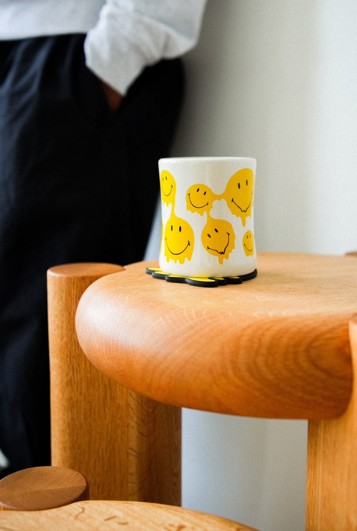 P/C x Smiley: Tired of Being Tired Mug - White