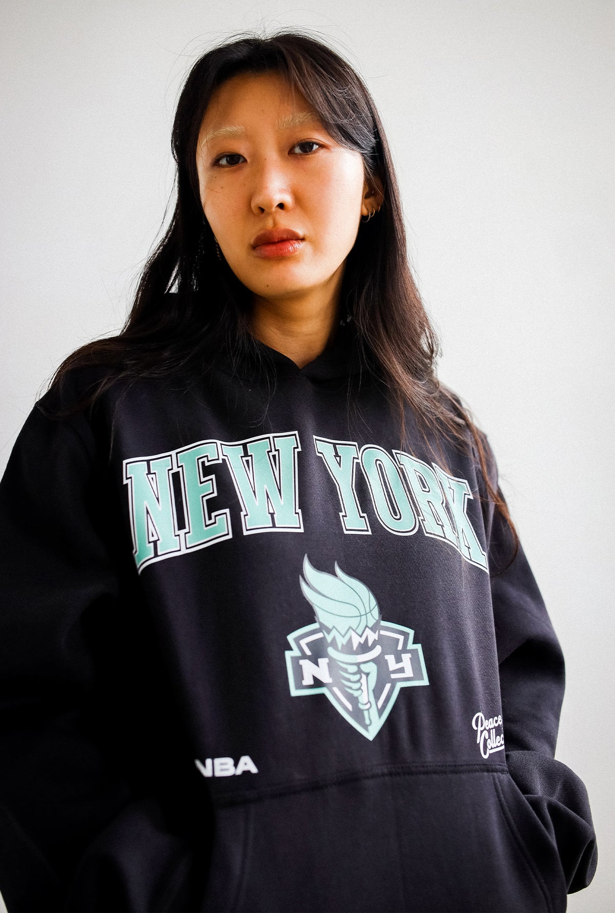 New York Liberty Heavyweight Hoodie - Black