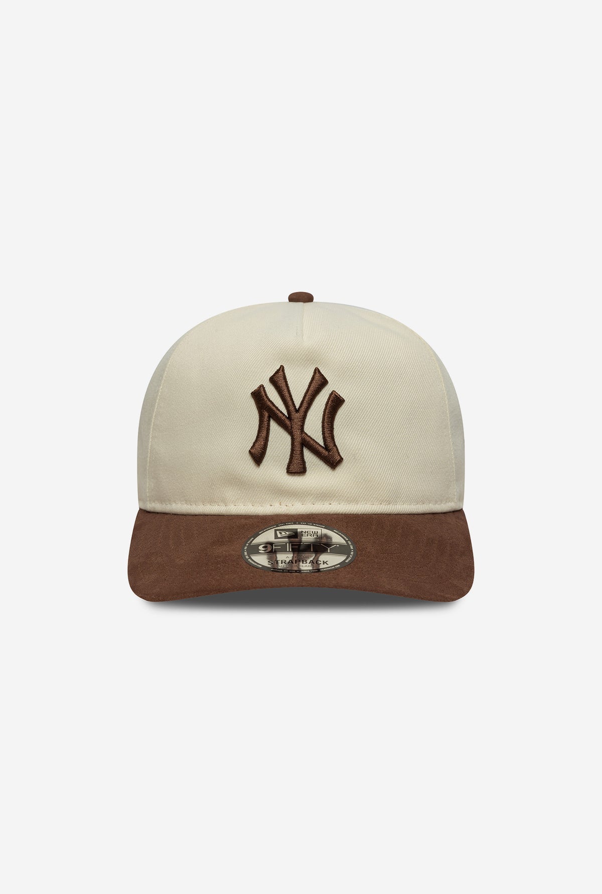 New York Yankees Suede Visor 9FIFTY Strapback - Brown