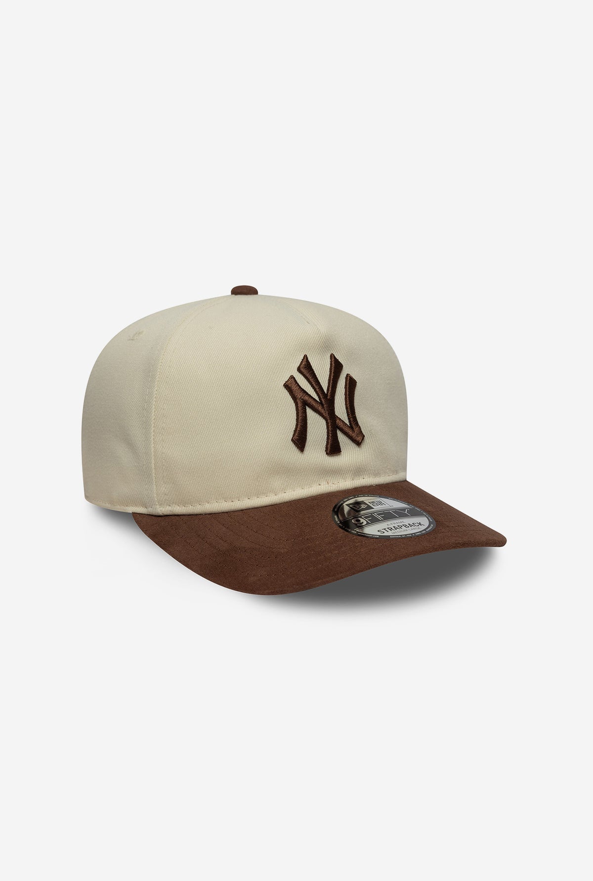 New York Yankees Suede Visor 9FIFTY Strapback - Brown