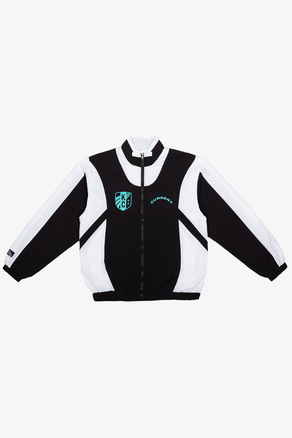 Kansas City Current Colour Block Track Jacket - Off Black / White