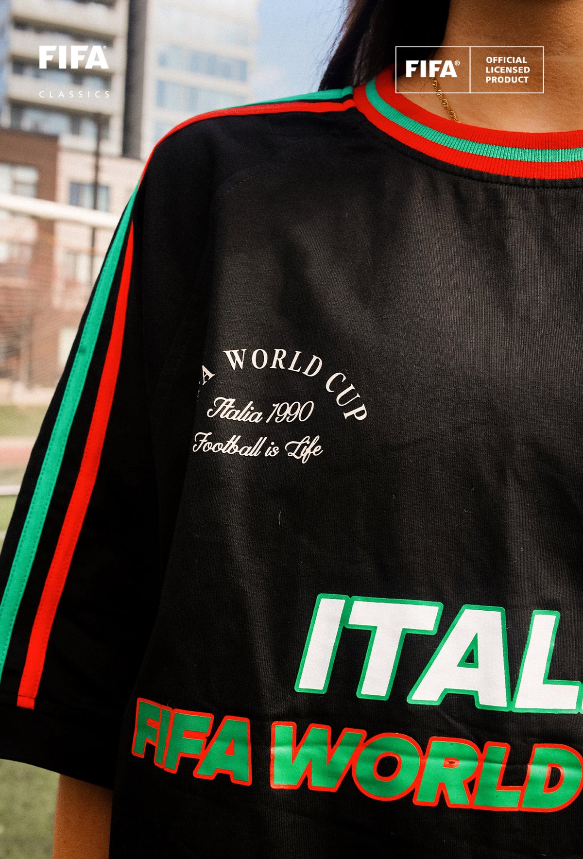 FIFA World Cup 1990™ Italy Boxy T-Shirt - Black