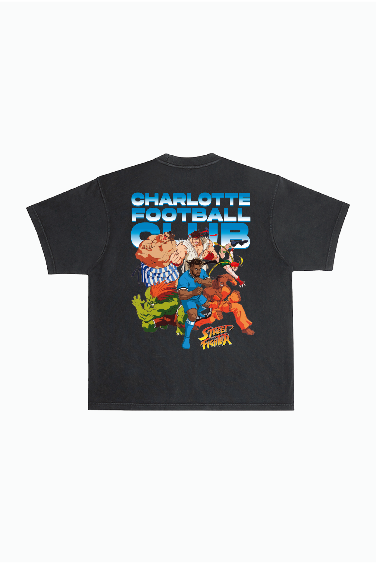 Charlotte FC x Street Fighter All Fighters Premium T-Shirt - Black