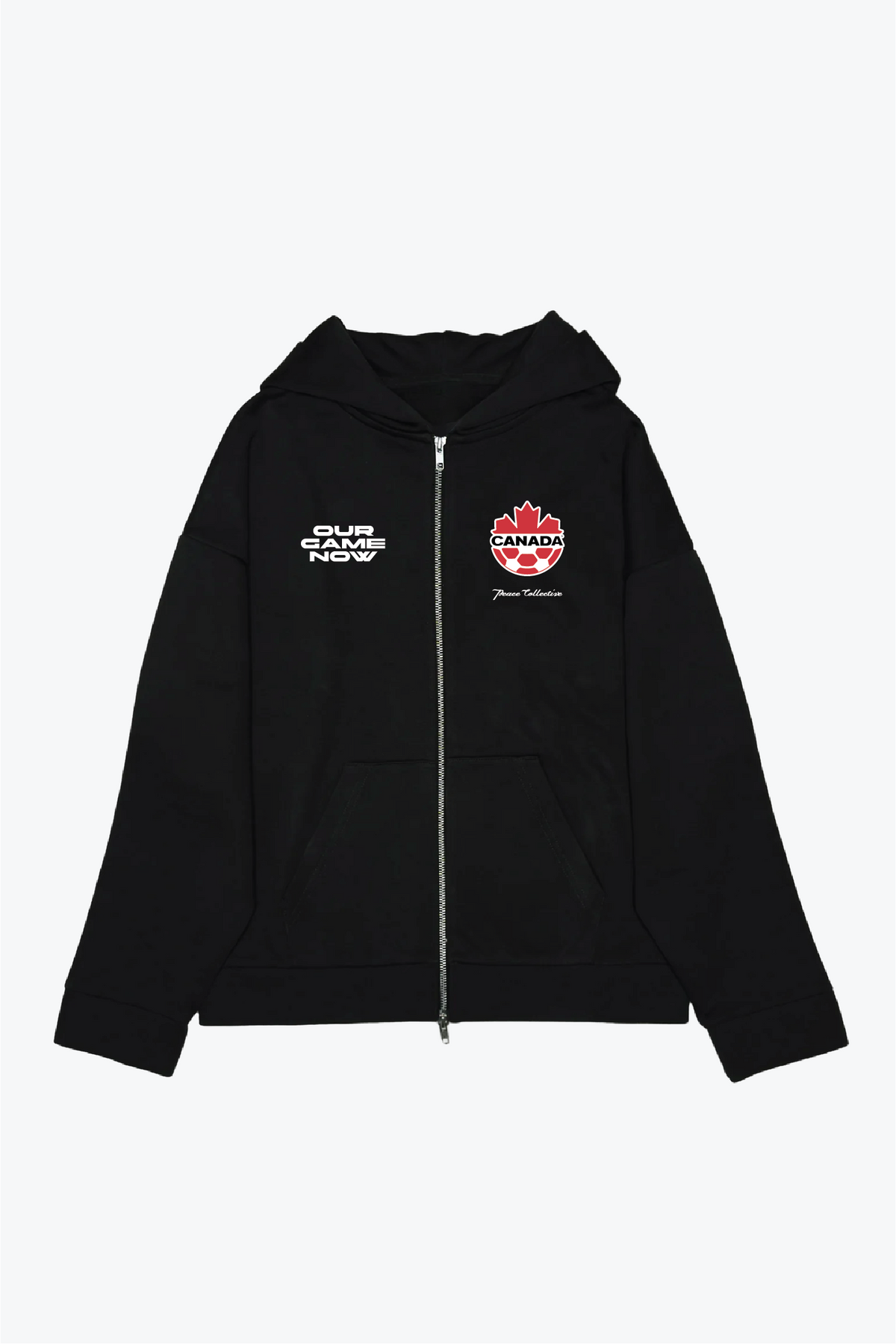 Canada Soccer SuperHeavy™️ Full Zip Hoodie - Black