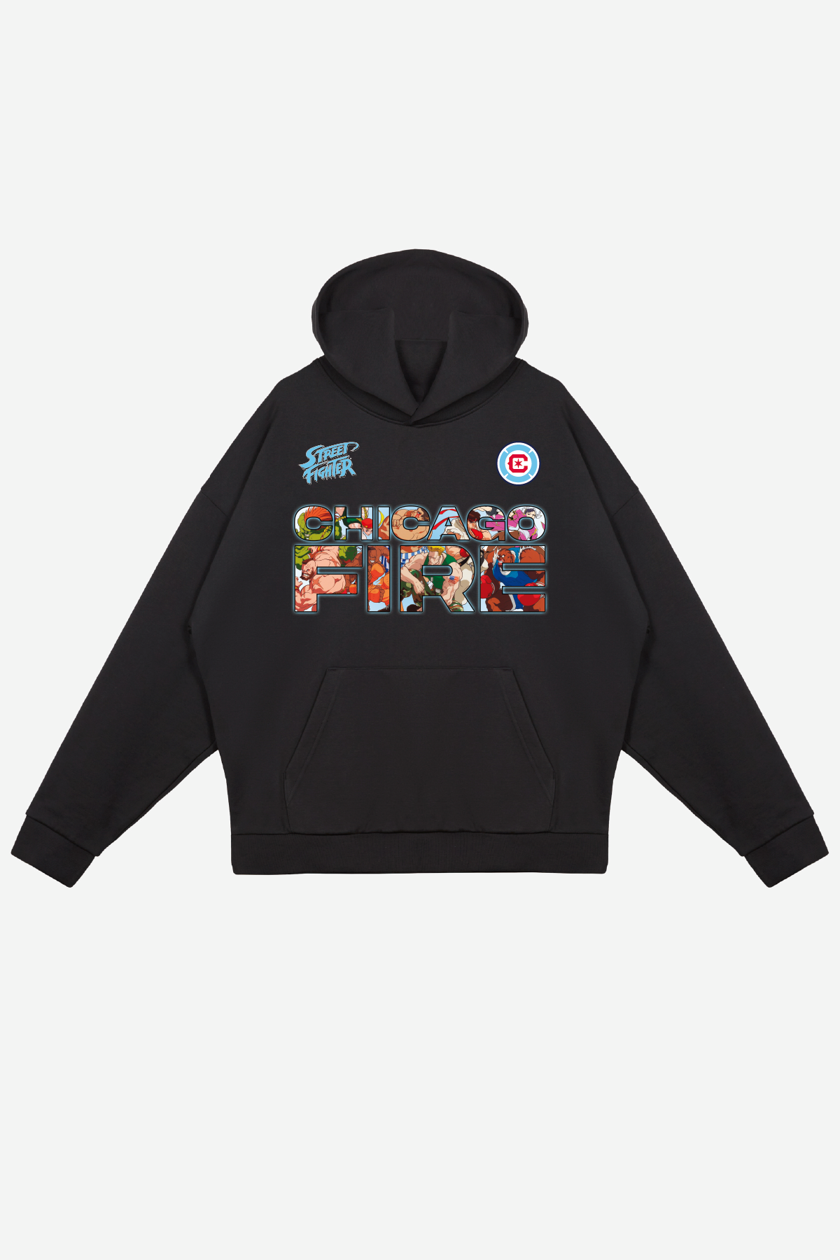 Chicago Fire FC x Street Fighter Character Heavyweight Hoodie - Black