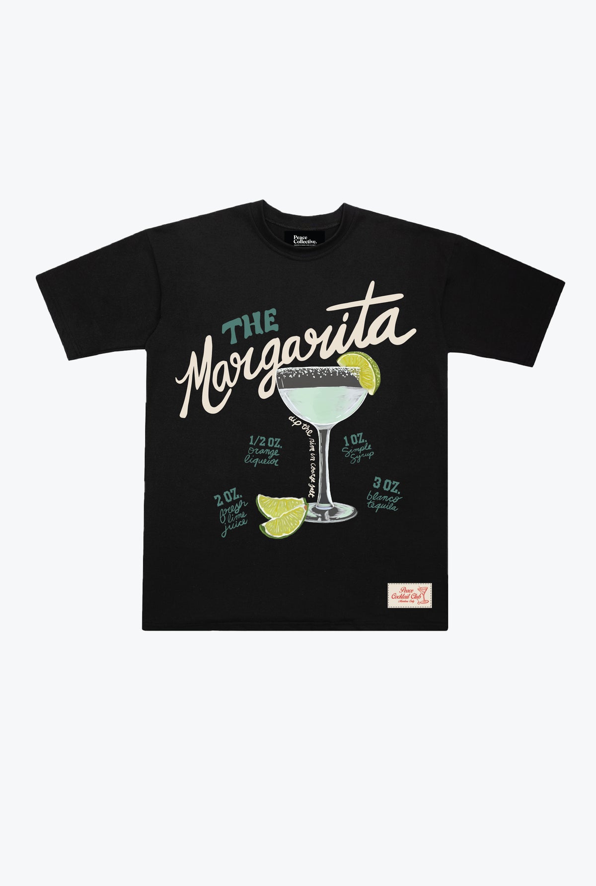 Margarita Club Heavyweight T-Shirt - Black