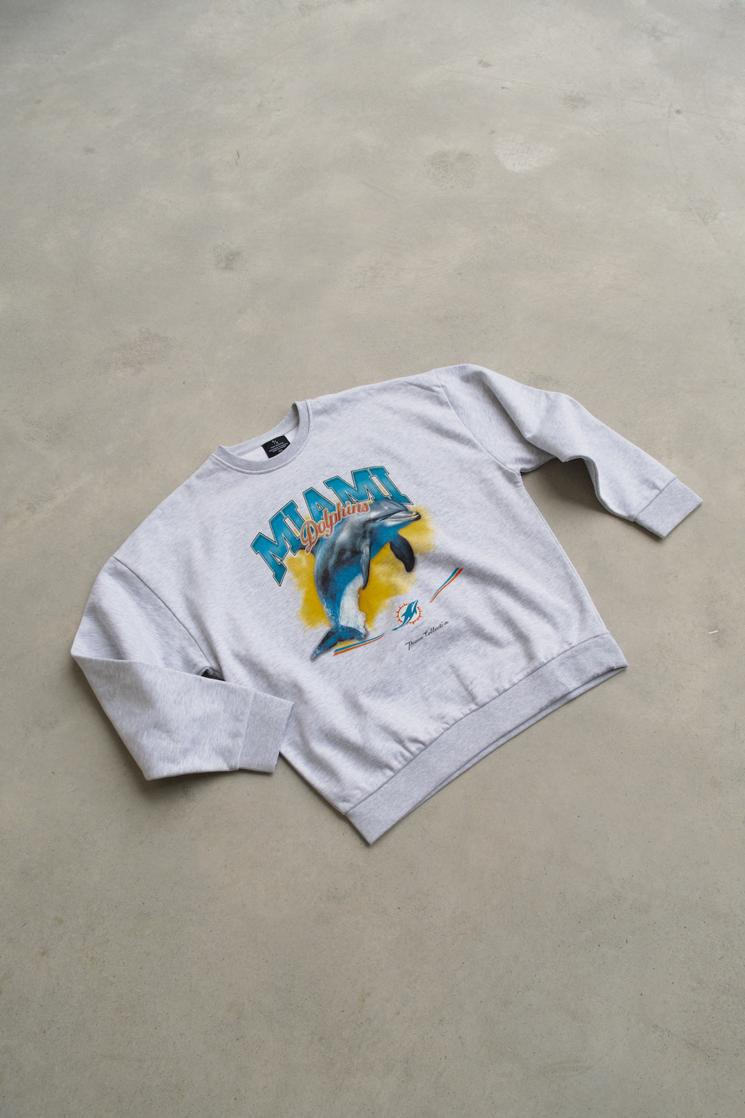 Miami Dolphins Mascot SuperHeavy™️ Crewneck - Ash