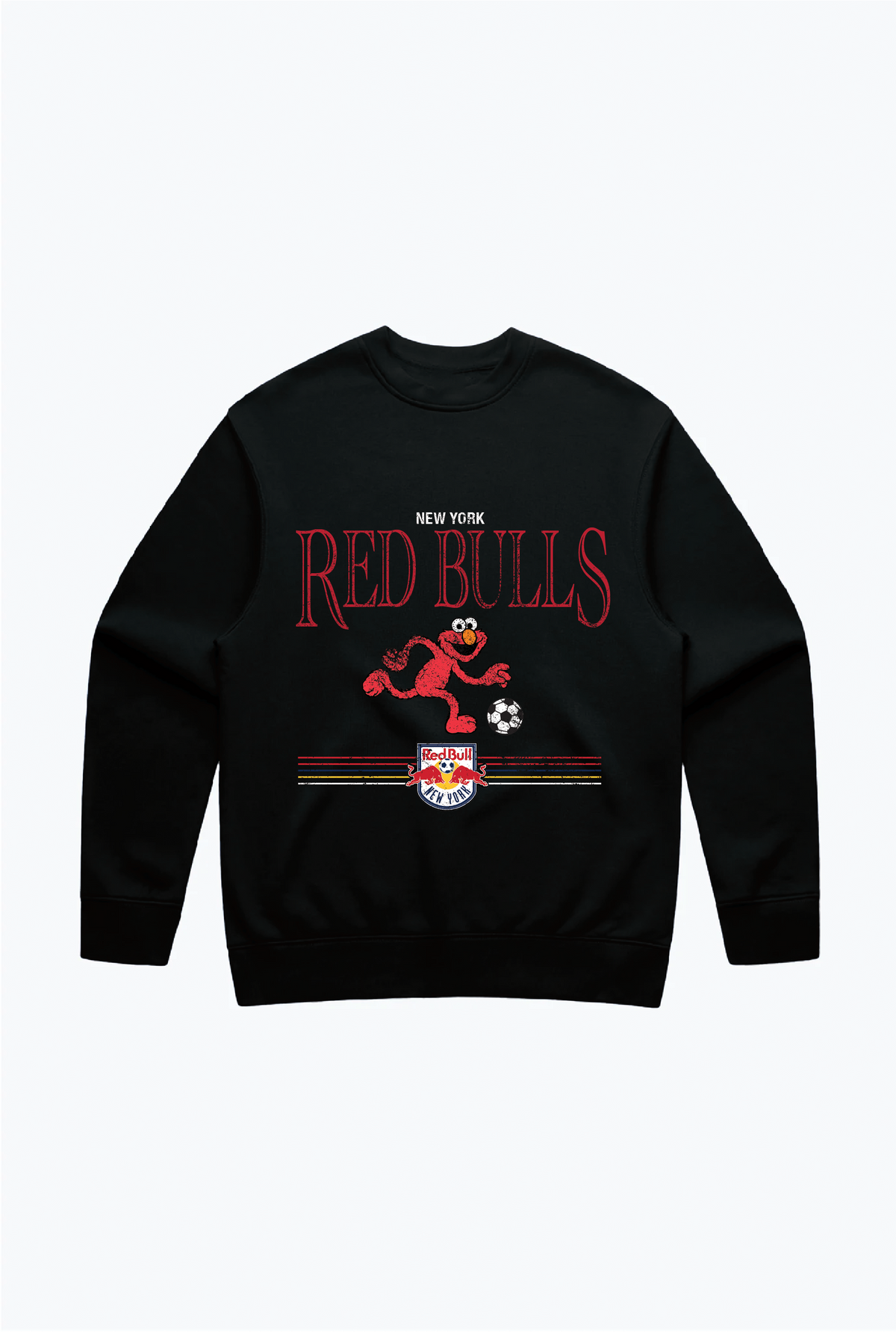 New York Red Bulls x Sesame Street Dribble Crewneck - Black