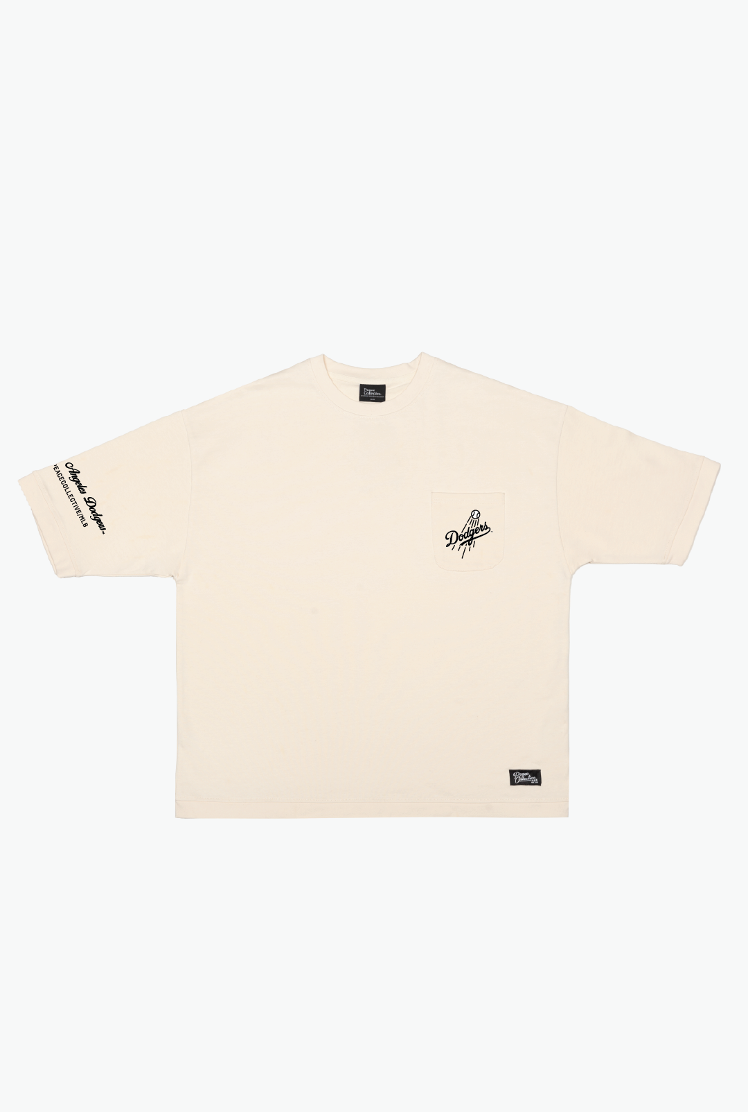 Los Angeles Dodgers Preppy Heavyweight Pocket T-Shirt - Ivory