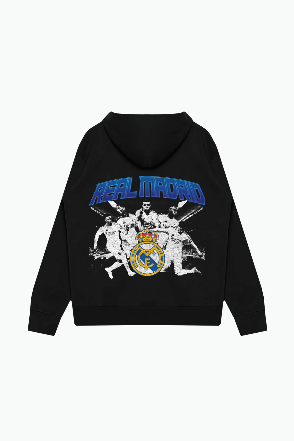 Real Madrid Heavyweight Hoodie - Black