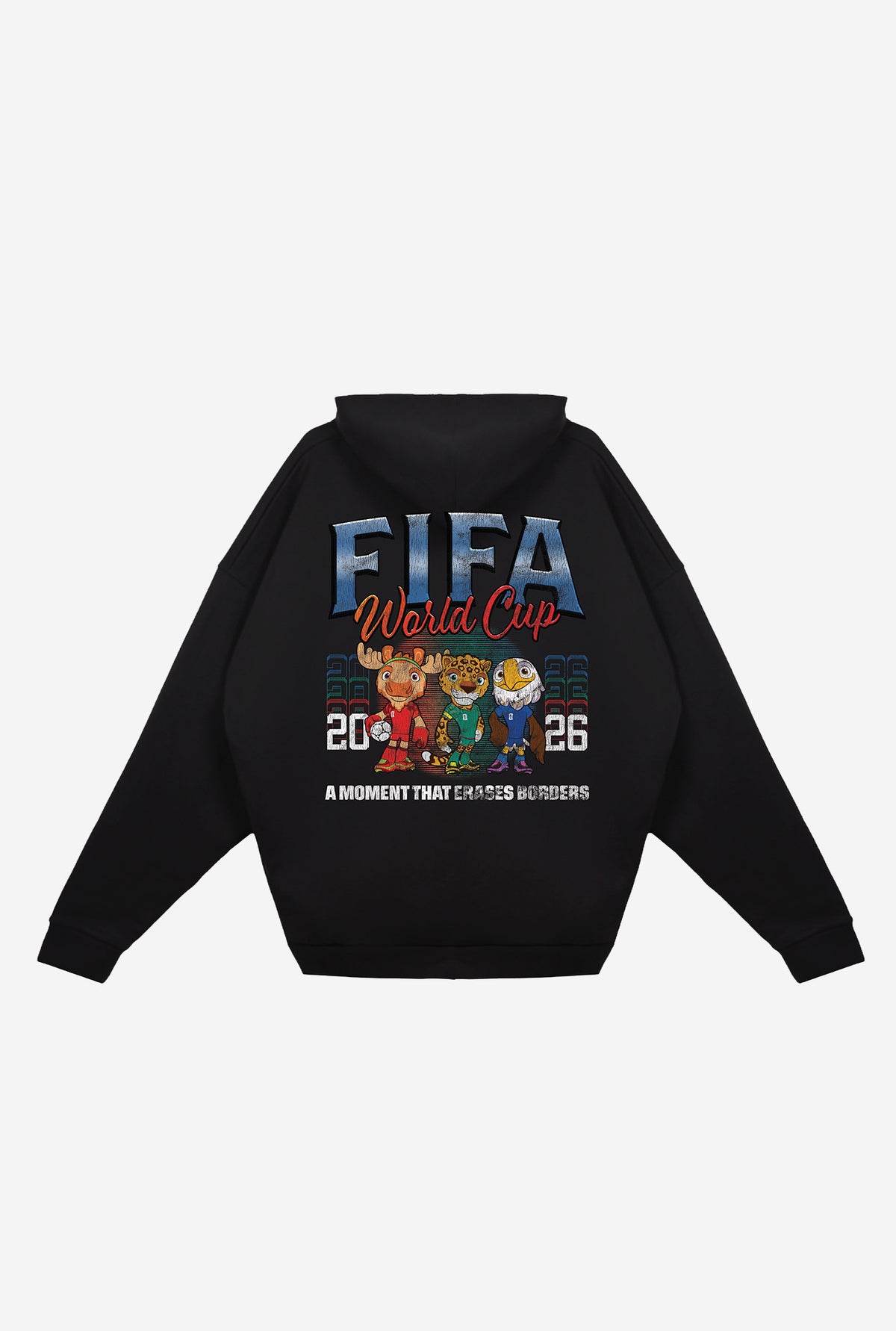 FIFA World Cup 2026™ Mascots Oversized Hoodie - Black