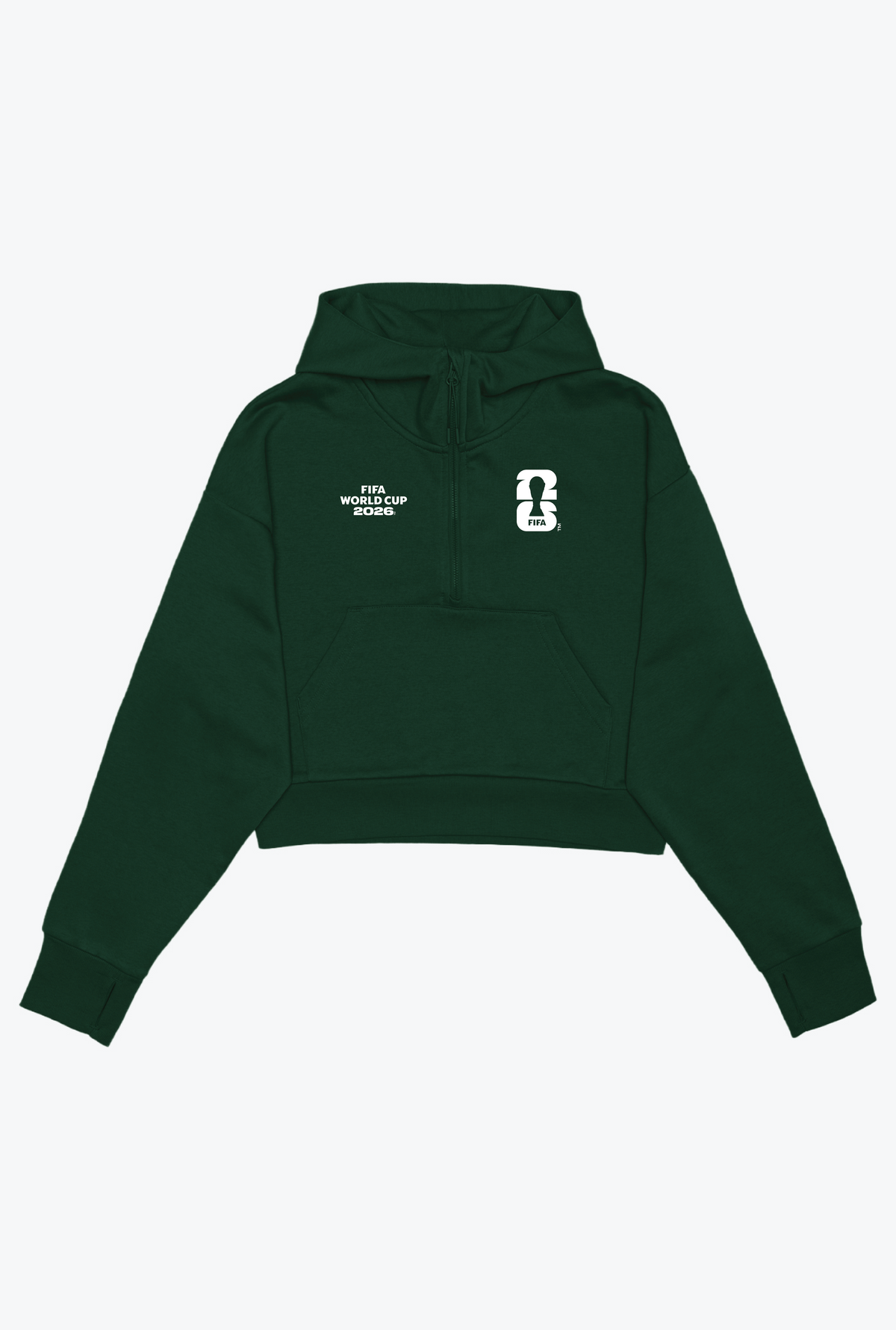 FIFA World Cup 2026™ Women's Cropped Hoodie - Forest Green