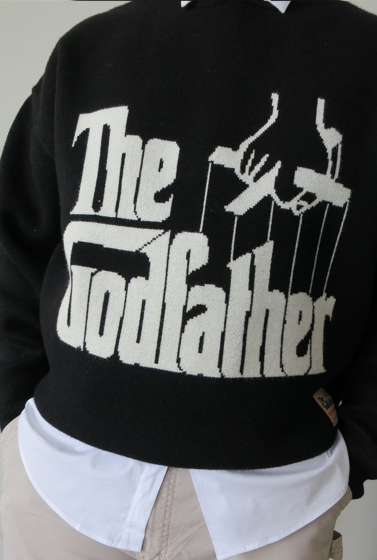 P/C x The Godfather Knit Sweater - Black