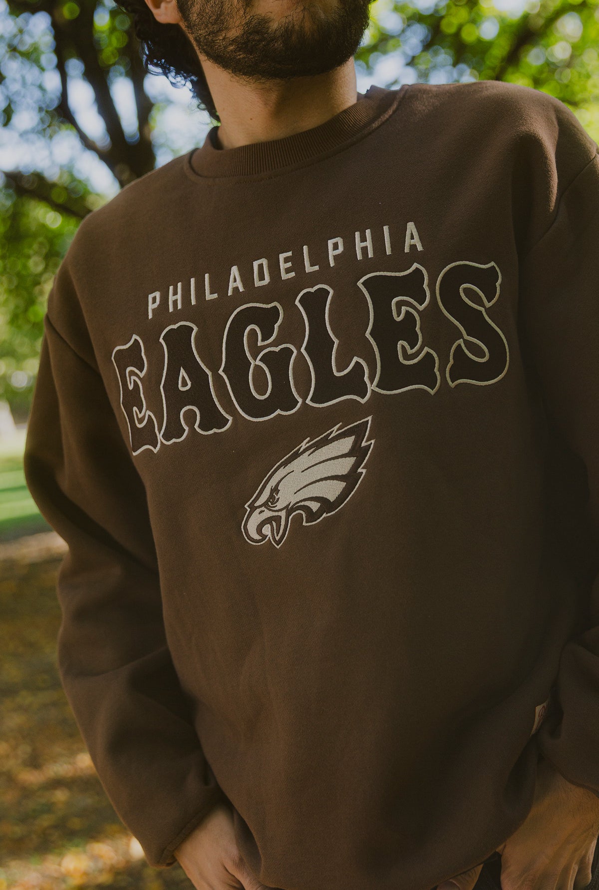 Philadelphia Eagles Heavyweight Crewneck - Cocoa