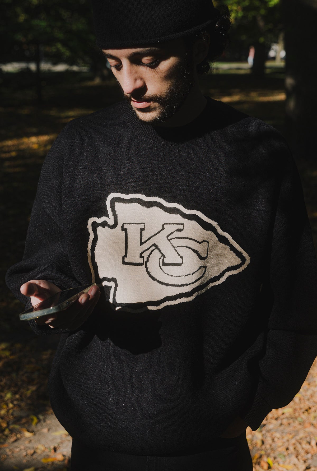 Kansas City Chiefs Knit Sweater - Black