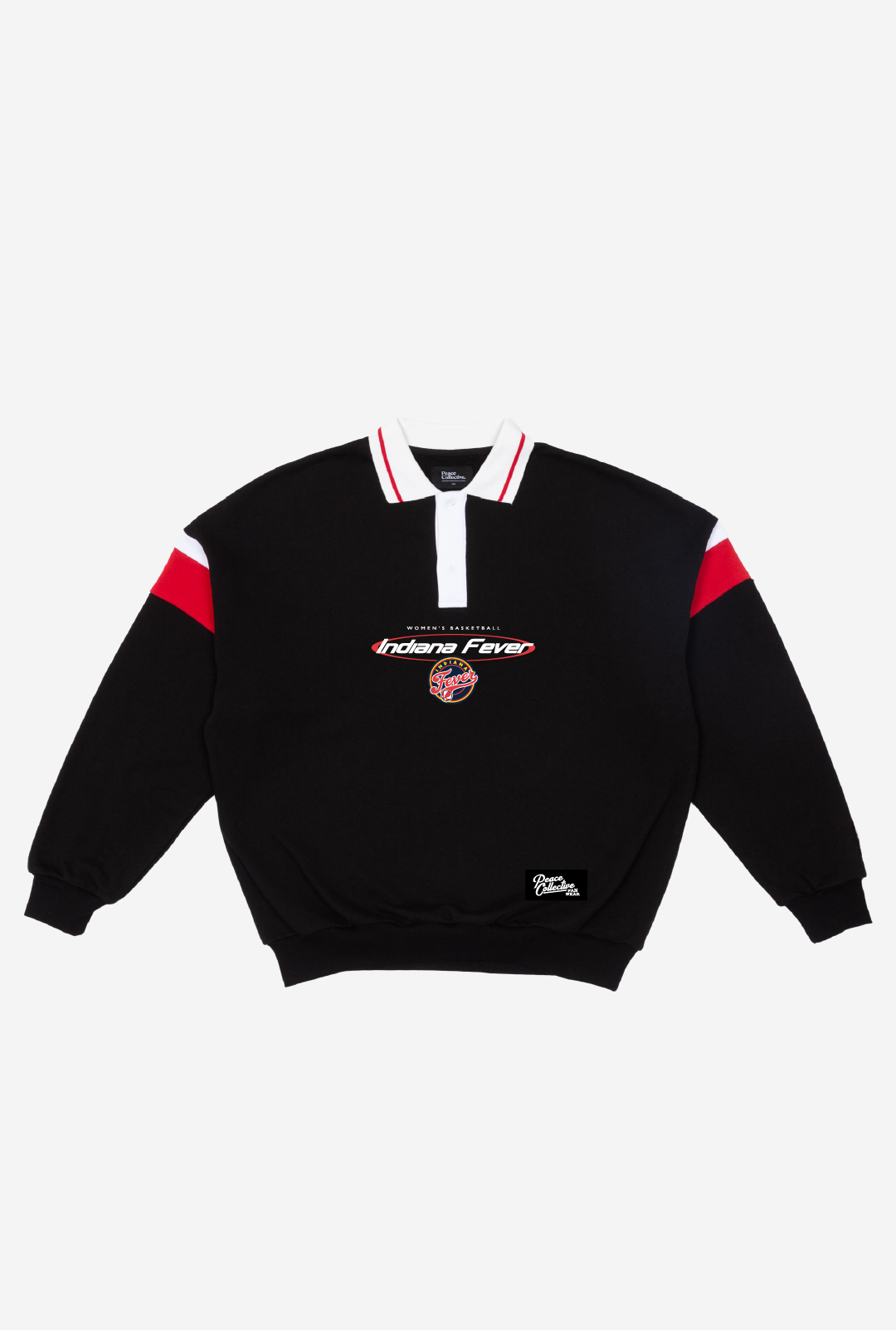 Indiana Fever Vintage Oversized Rugby - Black / Red