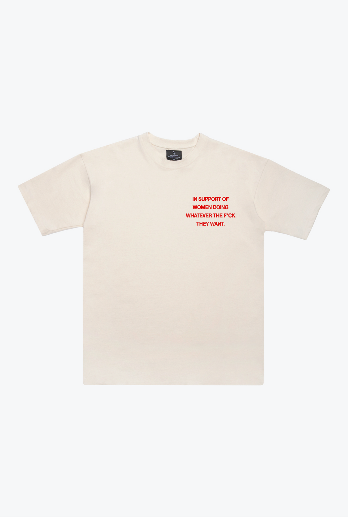 In Support of Women Heavyweight T-Shirt - Ivory