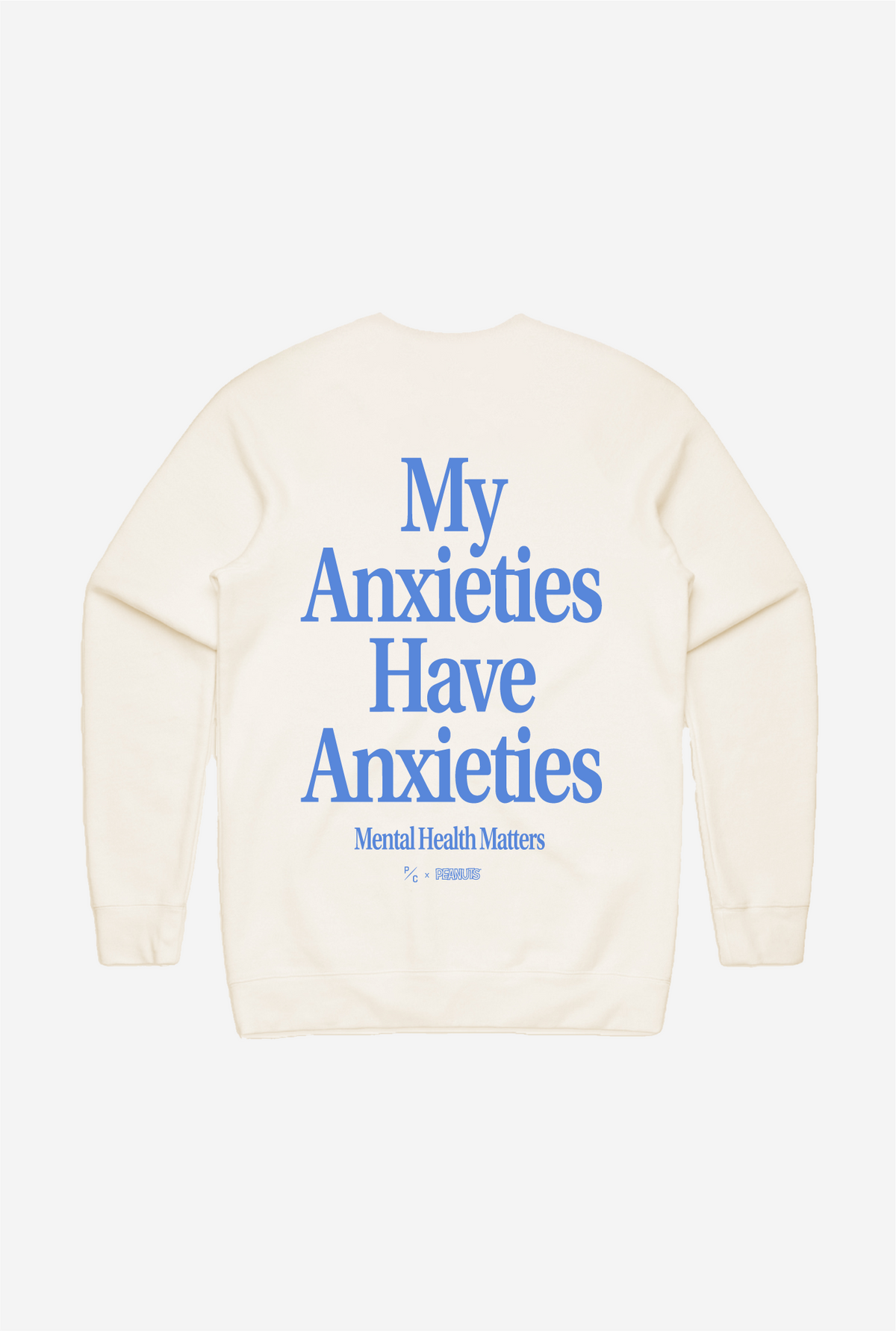 Peanuts My Anxieties have Anxieties Crewneck - Ivory