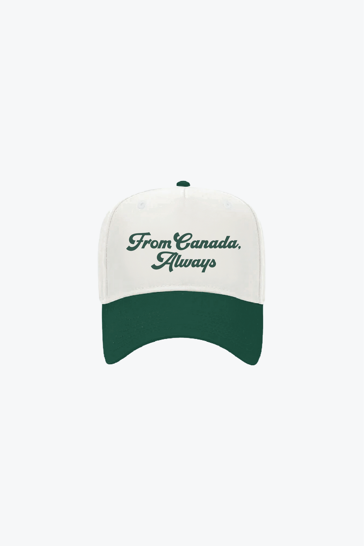 P/C x John Tavares From Canada Two Tone A-Frame Cap - Forest Green / Ivory