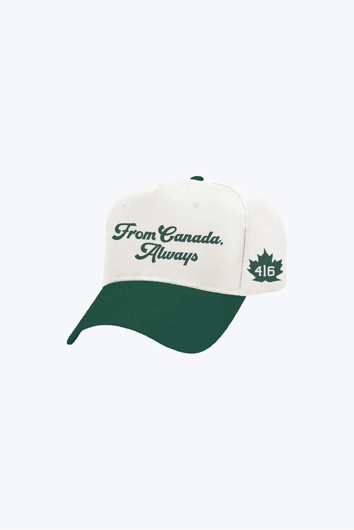 P/C x John Tavares From Canada Two Tone A-Frame Cap - Forest Green / Ivory