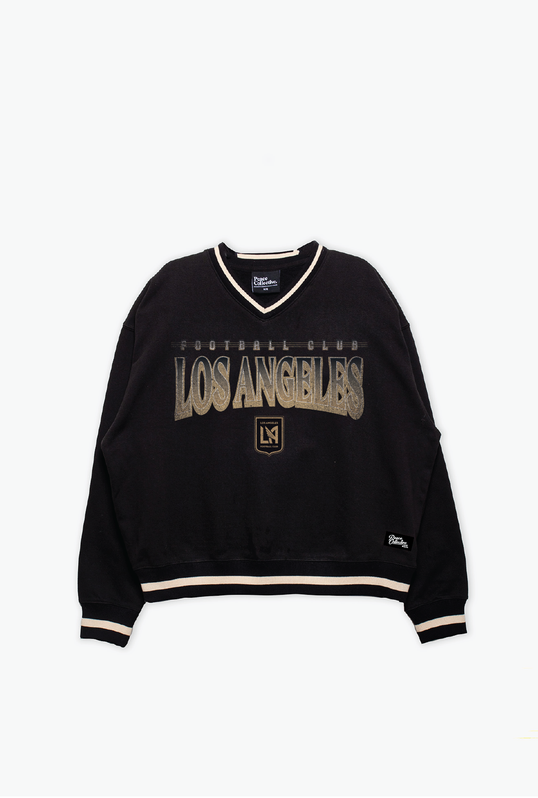 Los Angeles FC V-Neck Heavyweight Crewneck - Black