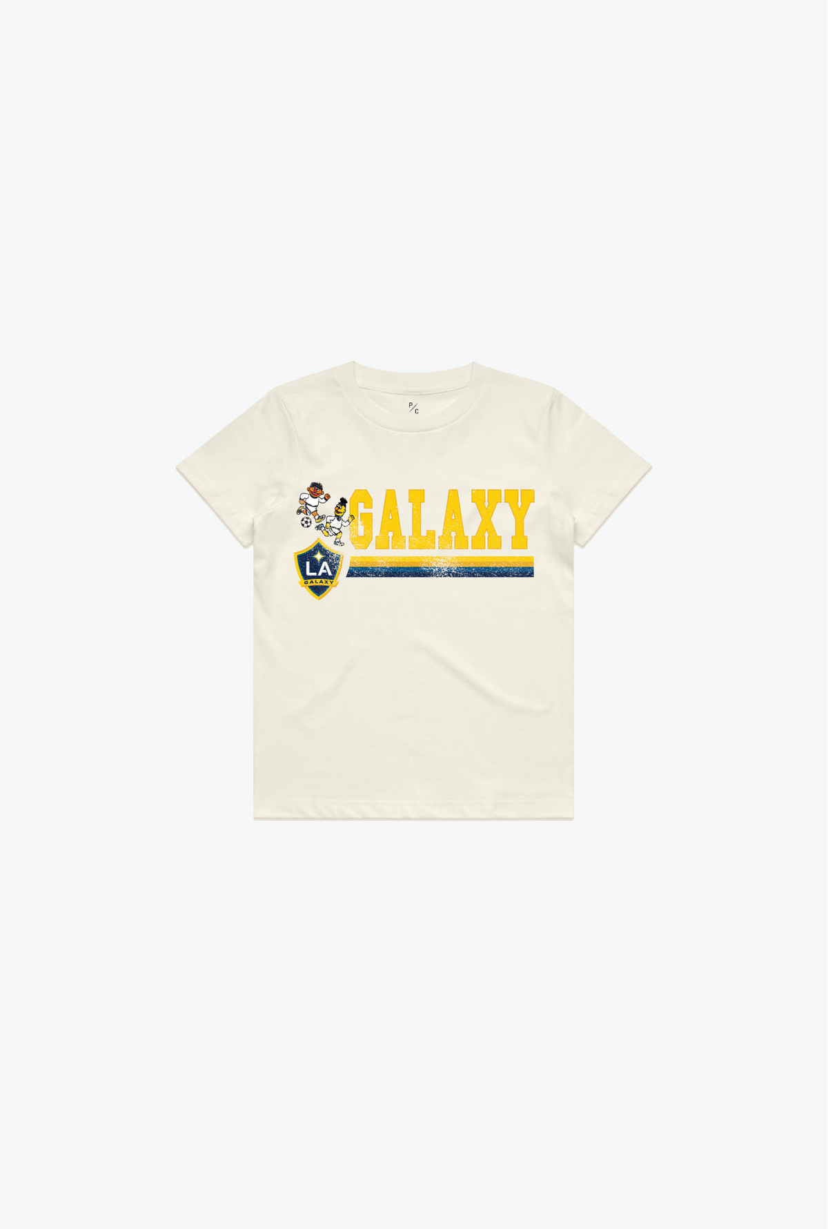 Los Angeles Galaxy x Sesame Street Stacked Kids T-Shirt - Ivory