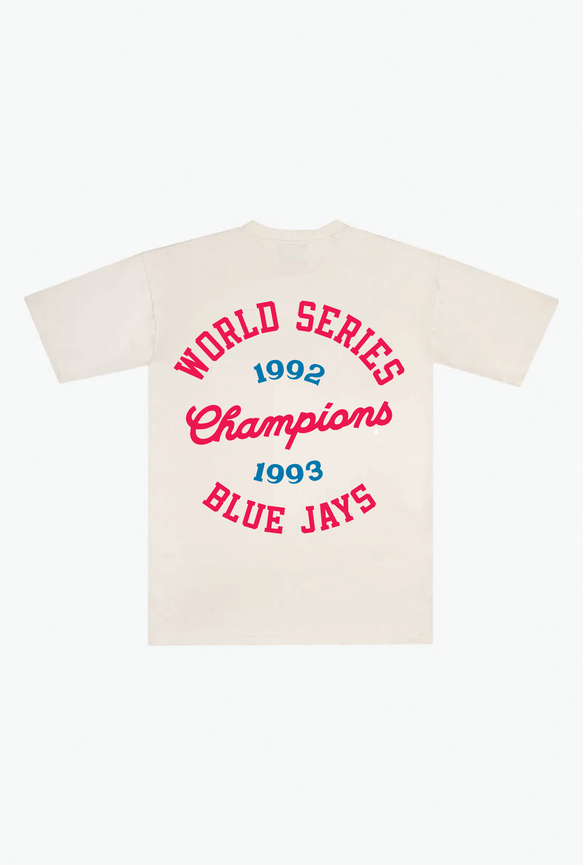 Toronto Blue Jays '92/'93 Champions Heavyweight T-Shirt - Ivory