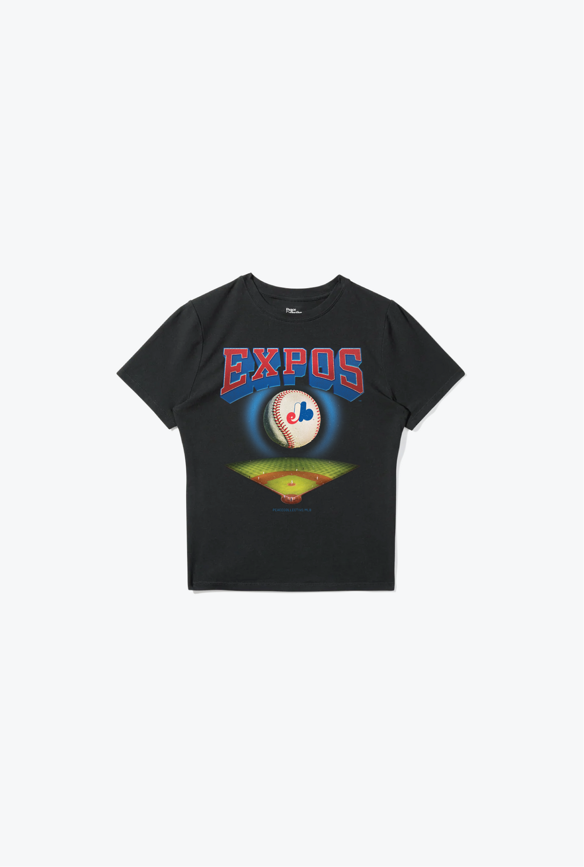 Montreal Expos Field Baby Tee - Black
