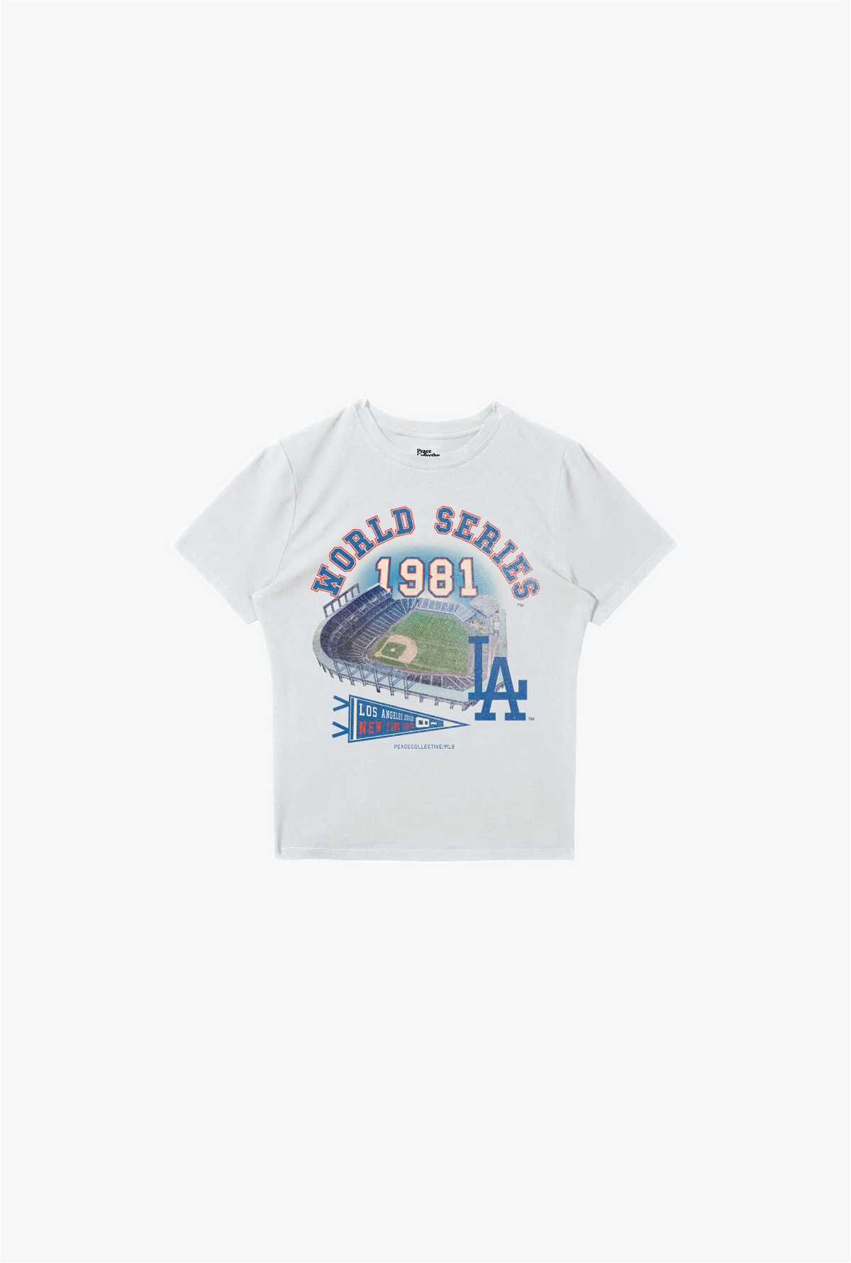 Los Angeles Dodgers Vintage Baby Tee - White