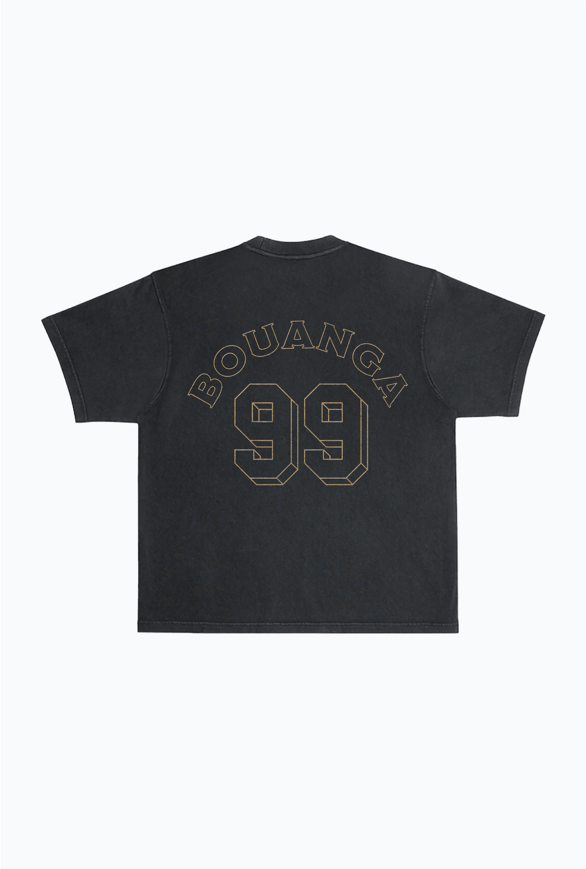 Denis Bouanga Vintage Heavyweight Garment Dyed T-Shirt - Black