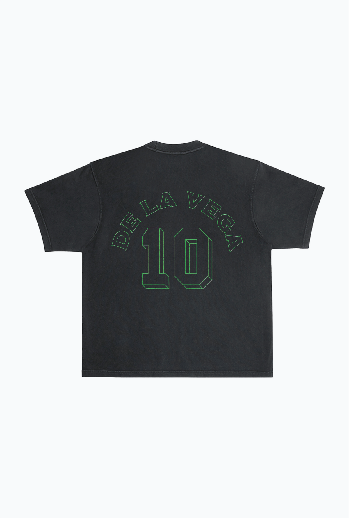 Pedro de la Vega Vintage Heavyweight Garment Dyed T-Shirt - Black