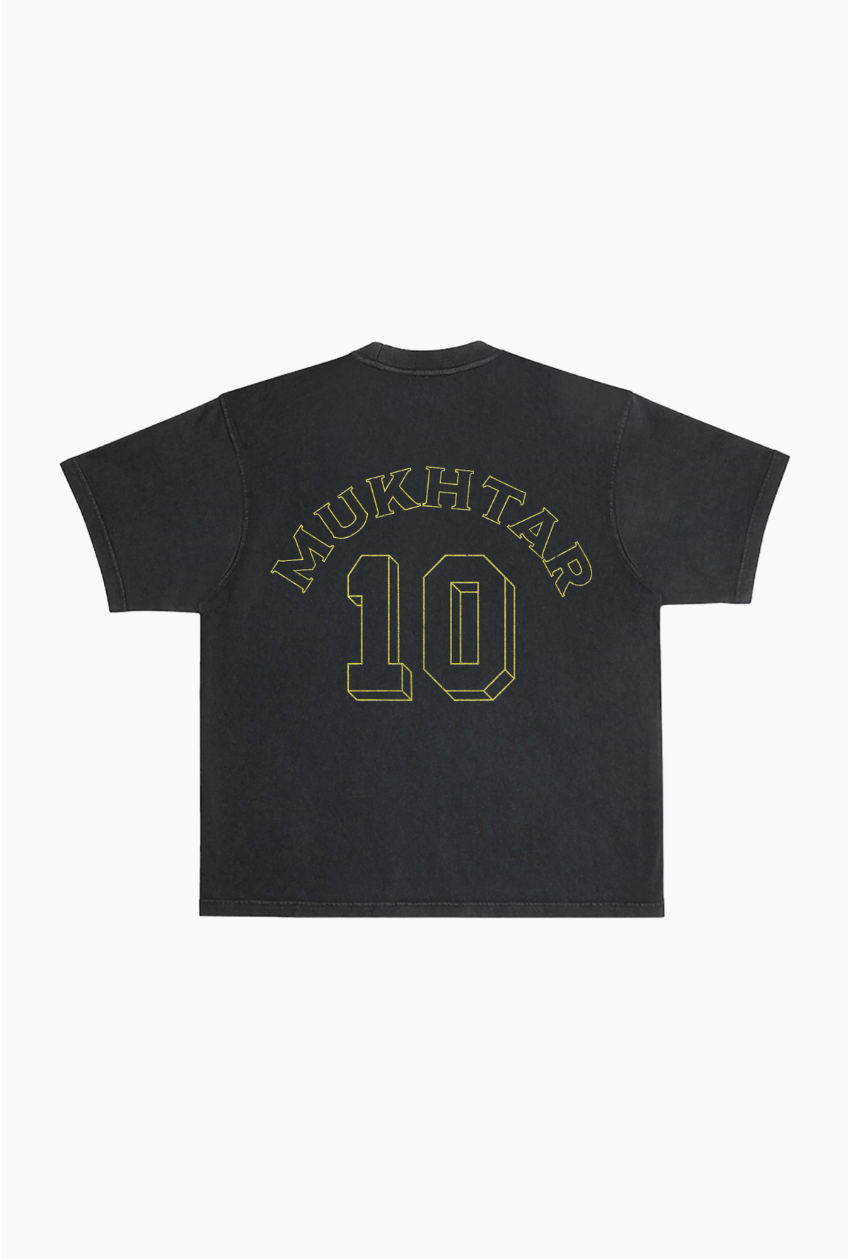 Hany Mukhtar Vintage Heavyweight Garment Dyed T-Shirt - Black