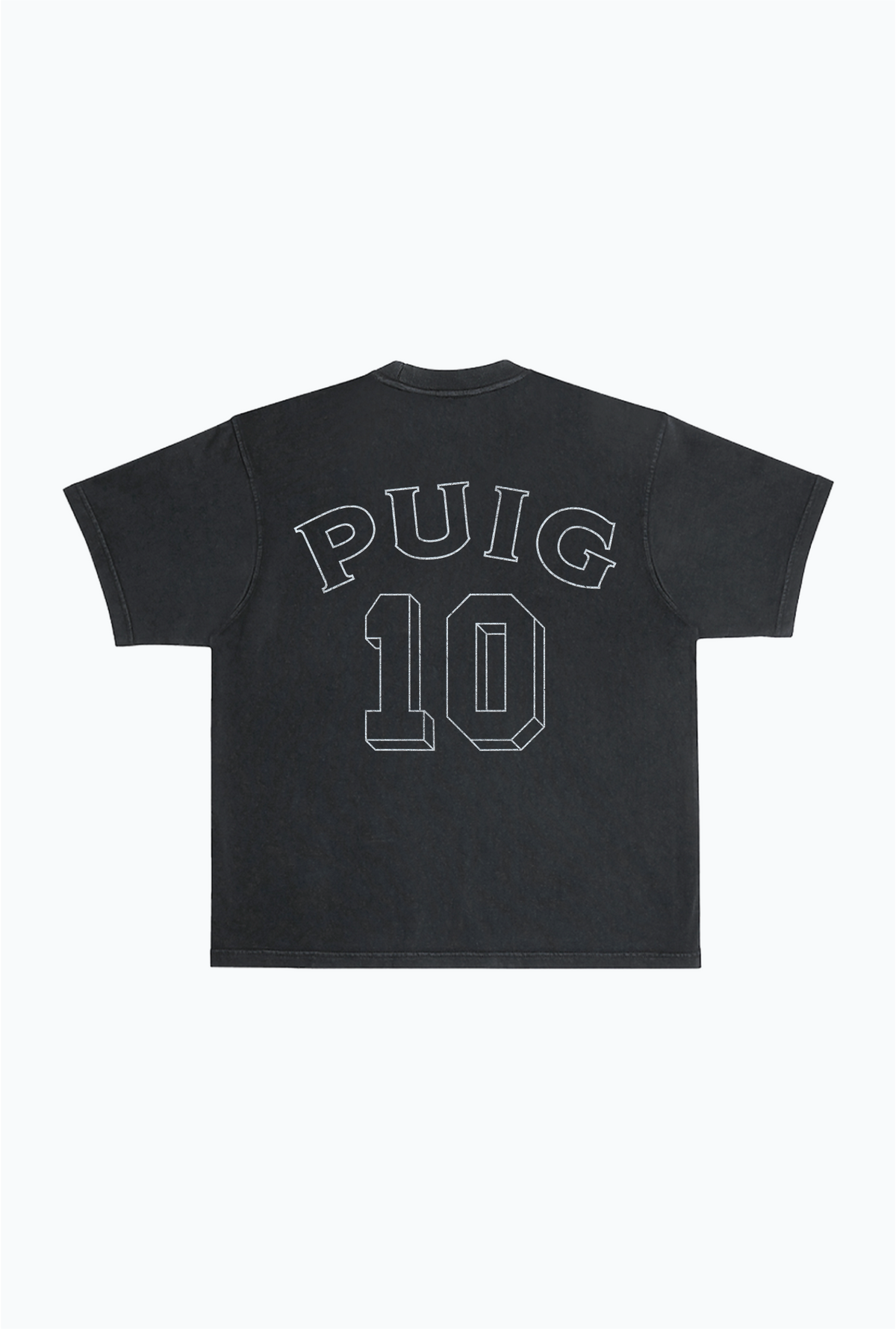 Riqui Puig Vintage Heavyweight Garment Dyed T-Shirt - Black