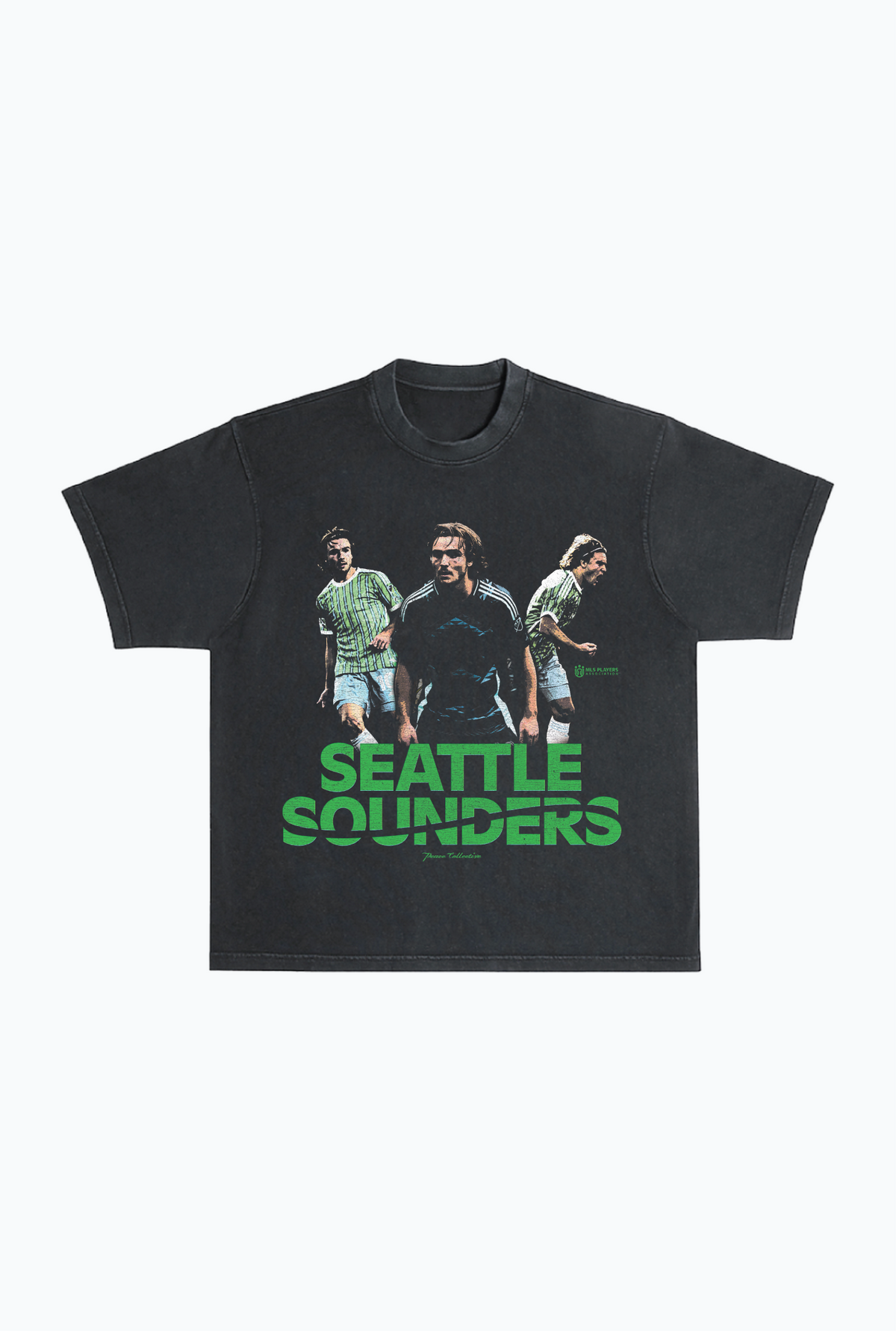 Pedro de la Vega Vintage Heavyweight Garment Dyed T-Shirt - Black