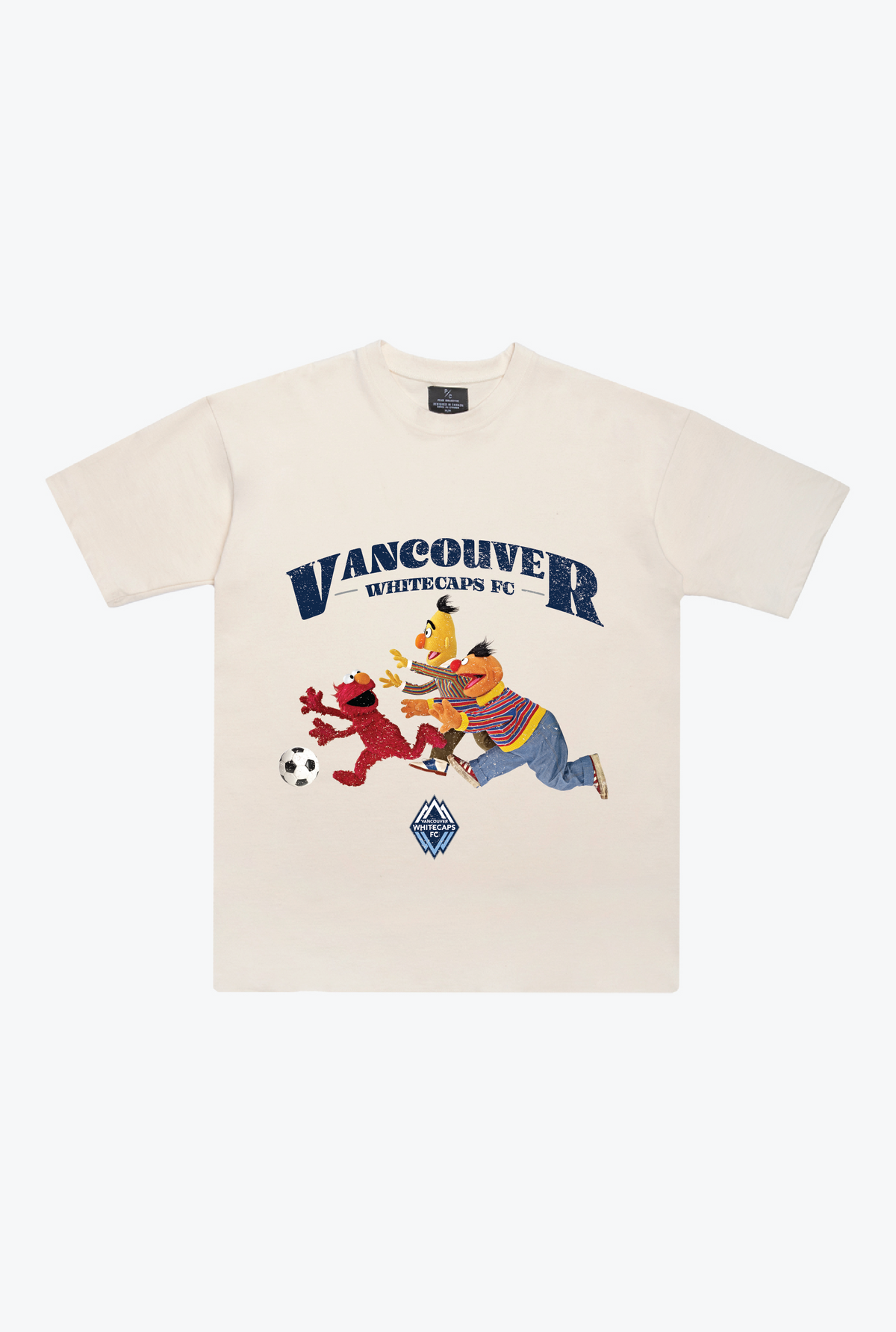 Vancouver Whitecaps x Sesame Street Chase Heavyweight T-Shirt - Ivory
