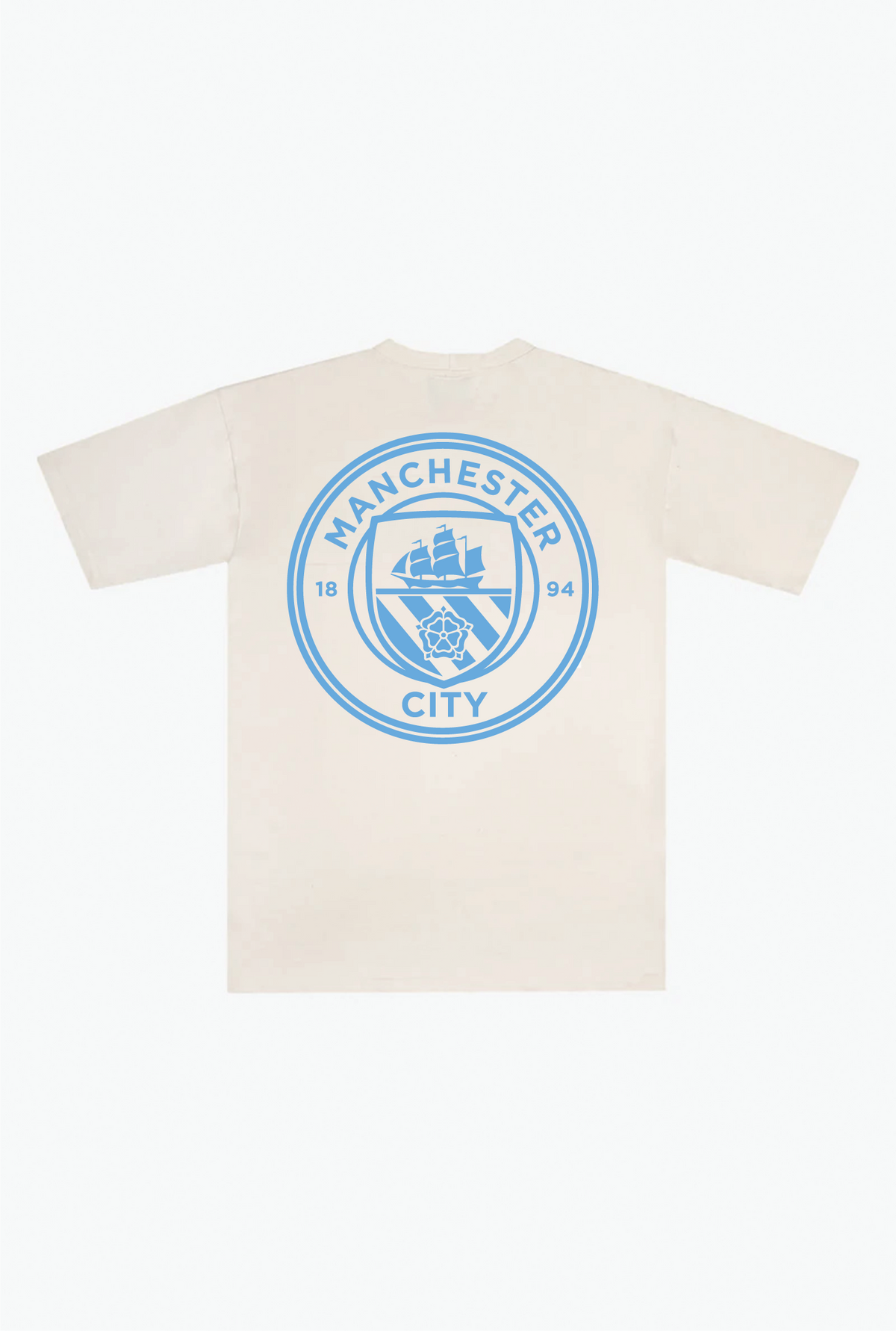 Manchester City FC Heavyweight T-Shirt - Ivory