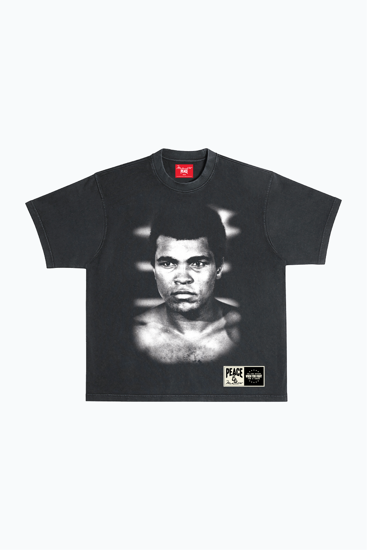 P/C x Muhammad Ali Heavyweight Garment Dyed T-Shirt - Black