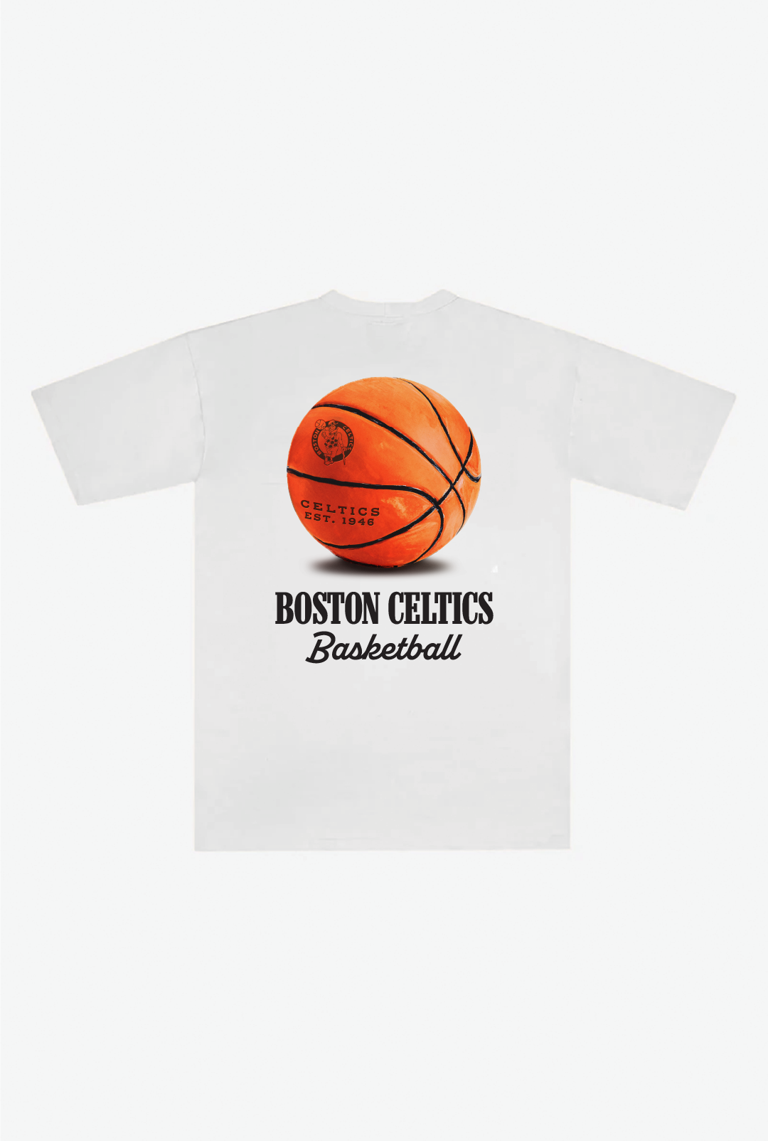 Boston Celtics Fanleisure Heavyweight T-Shirt - White