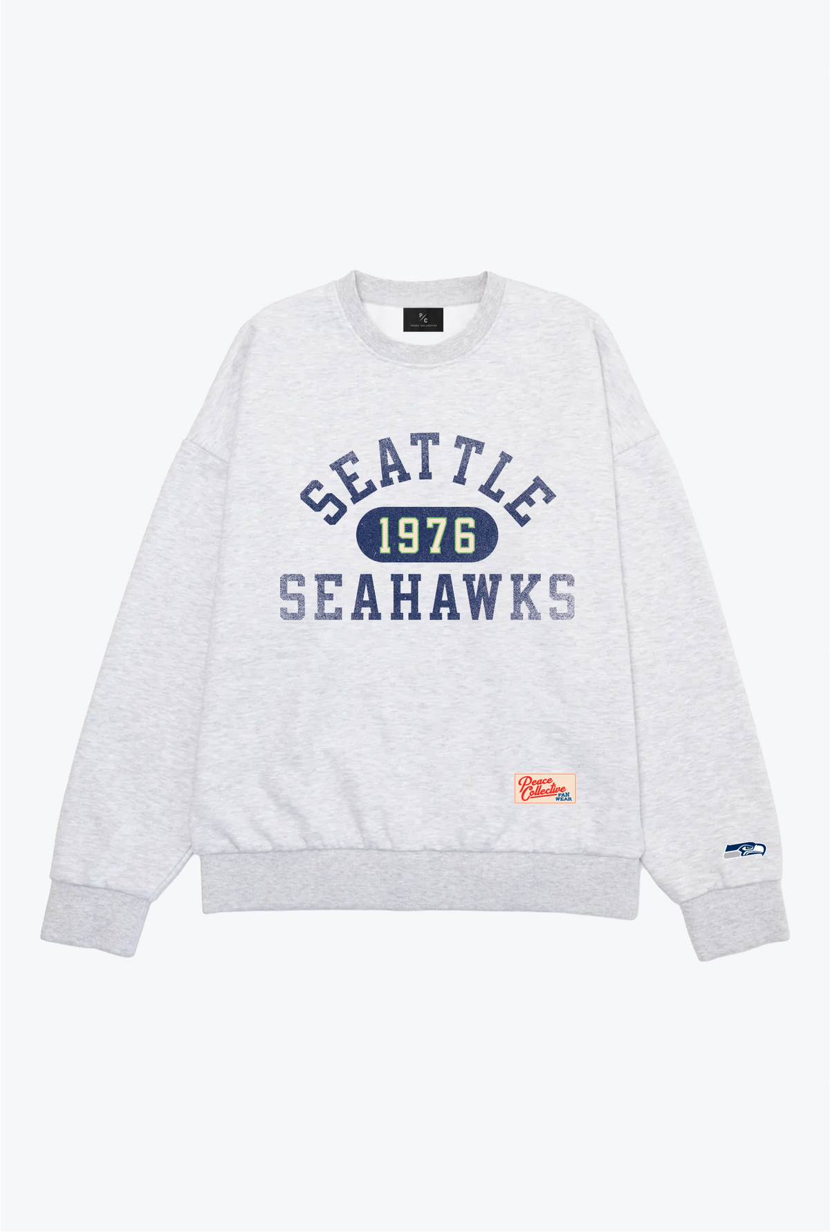 Seattle Seahawks Athletic Club Heavyweight Crewneck - Ash
