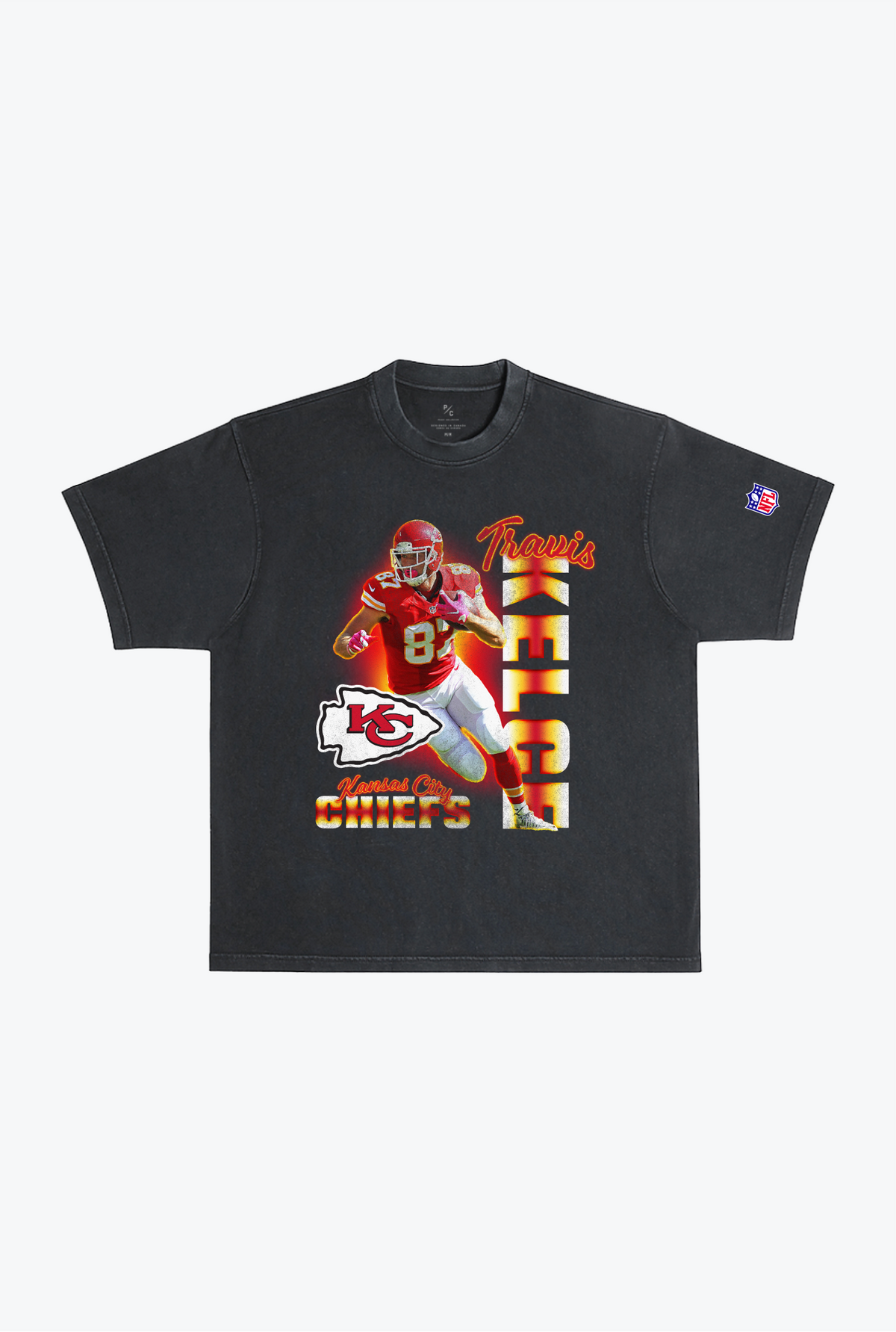 Travis Kelce Garment Dyed Heavyweight T-Shirt - Black