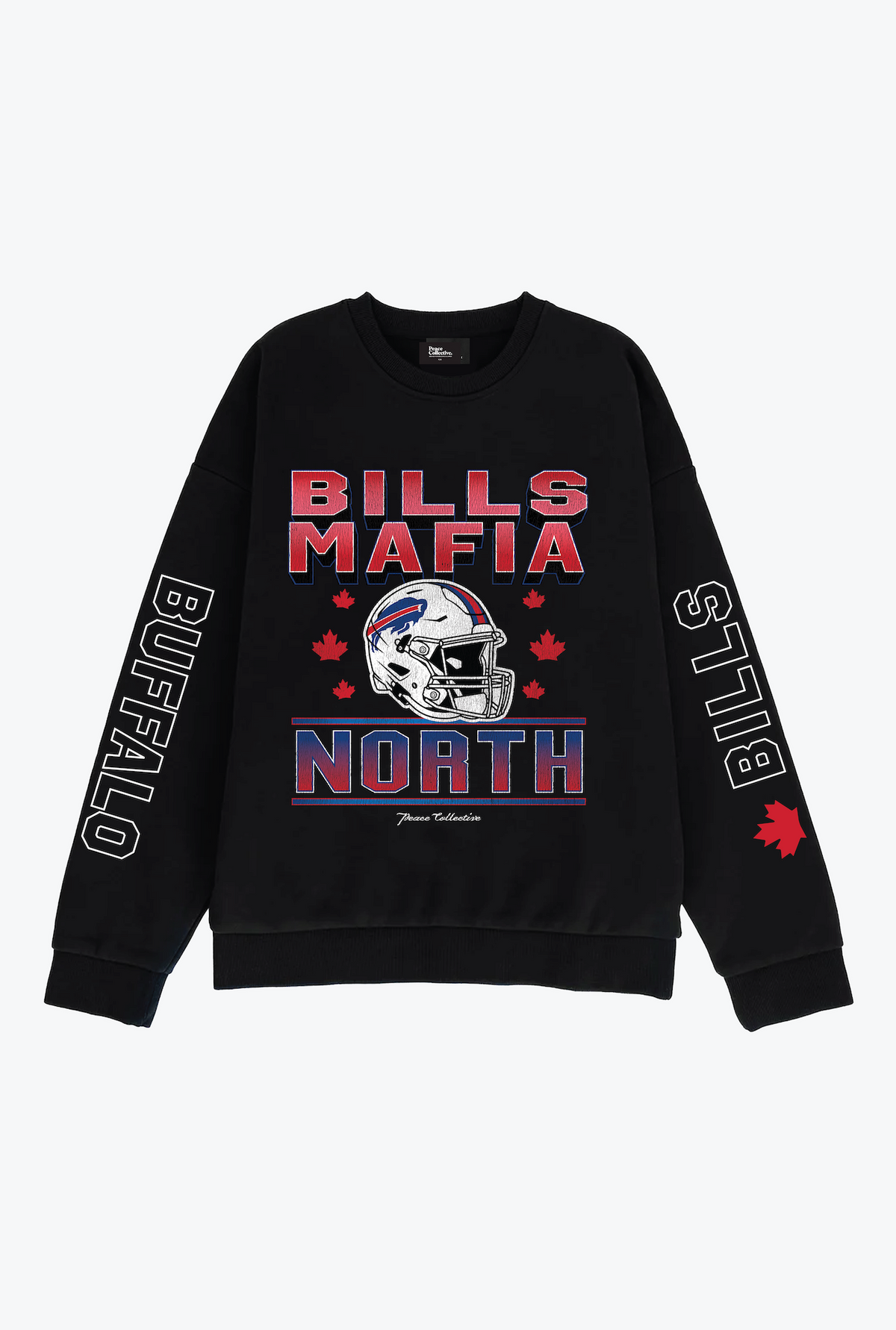 Buffalo Bills Mafia North Heavyweight Crewneck - Black