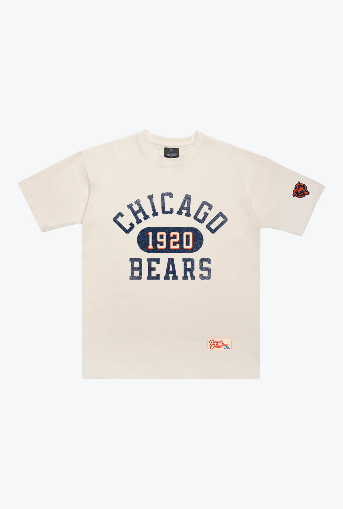 Chicago Bears Athletic Club Heavyweight T-Shirt - Ivory