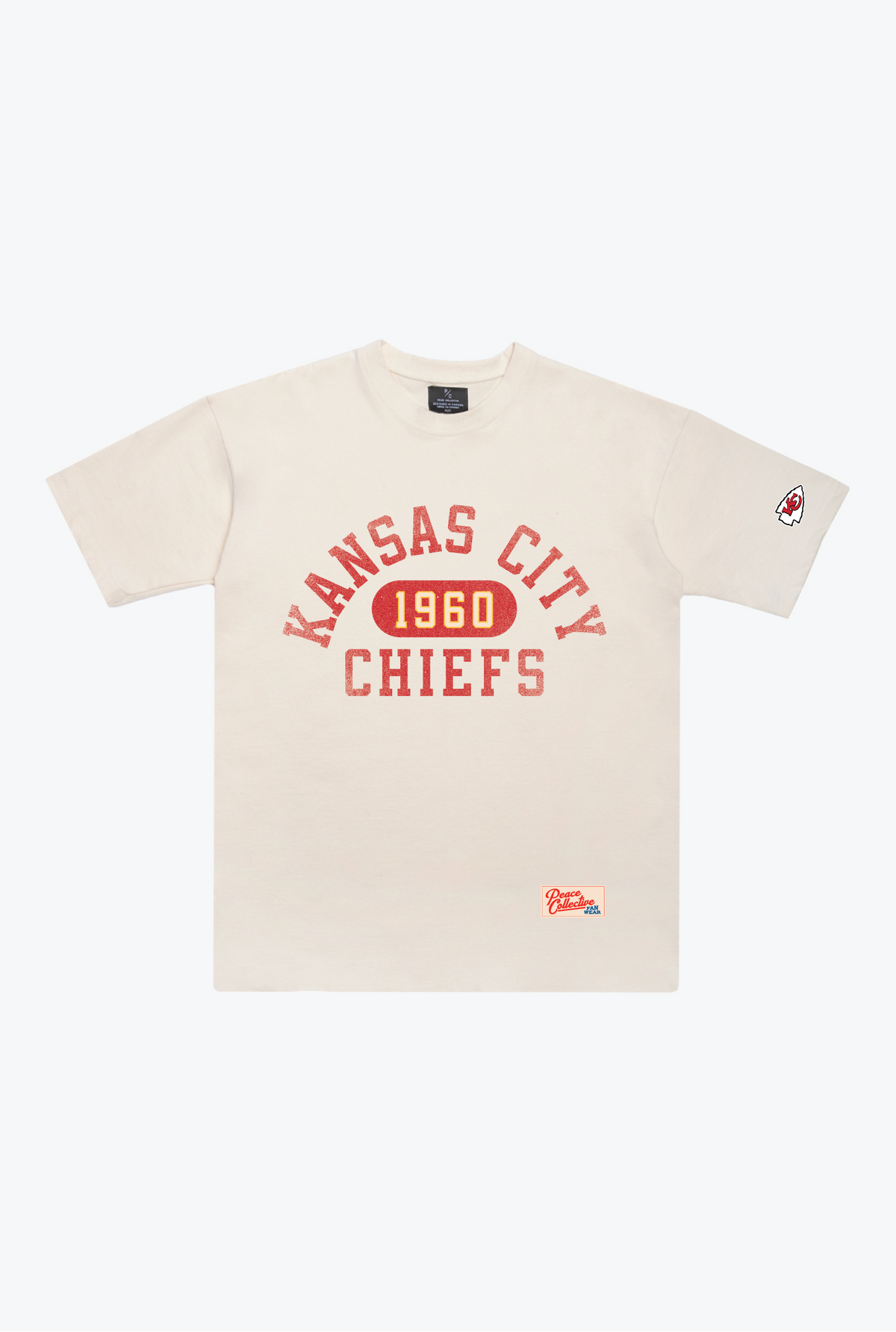 Kansas City Chiefs Athletic Club Heavyweight T-Shirt - Ivory