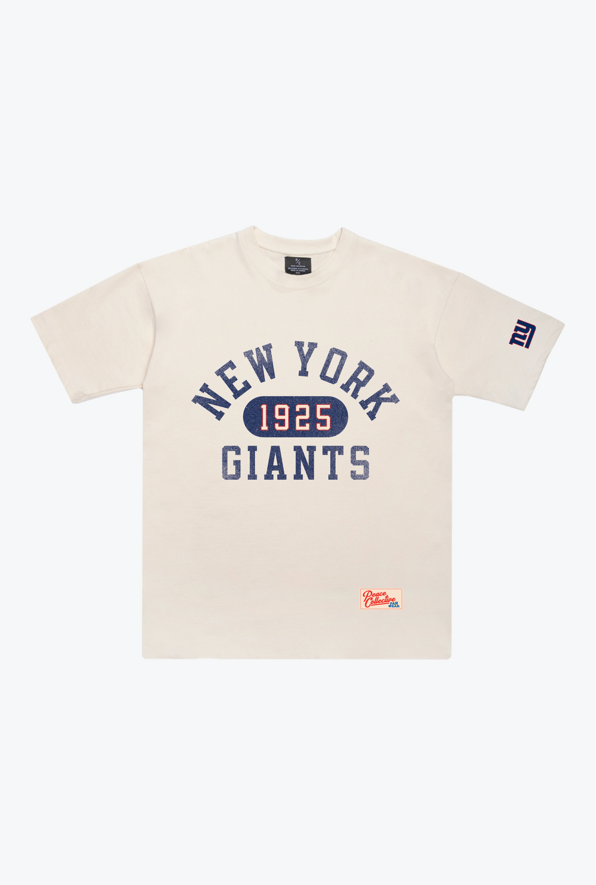 New York Giants Athletic Club Heavyweight T-Shirt - Ivory