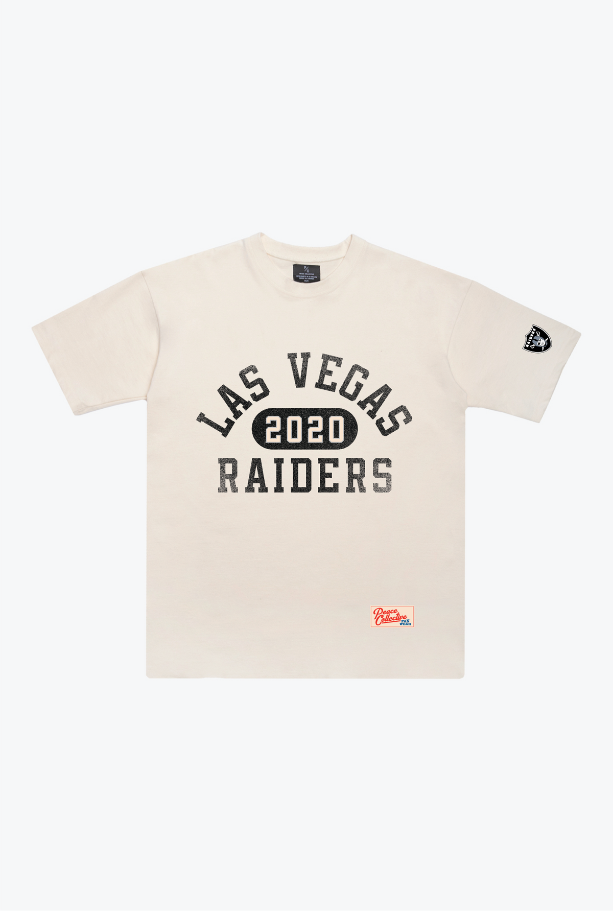 Las Vegas Raiders Athletic Club Heavyweight T-Shirt - Ivory
