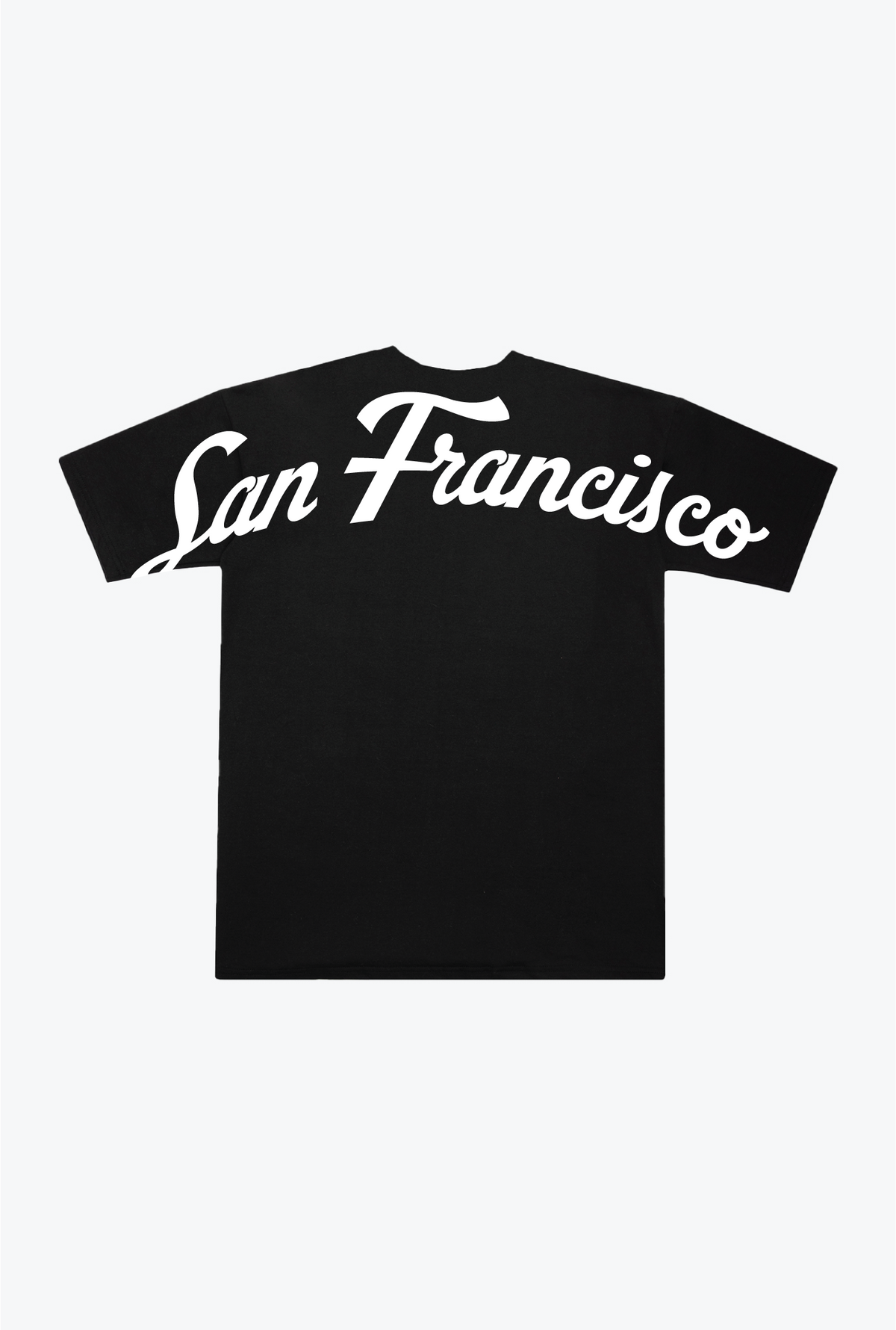 San Francisco 49ers Script Heavyweight T-Shirt - Black