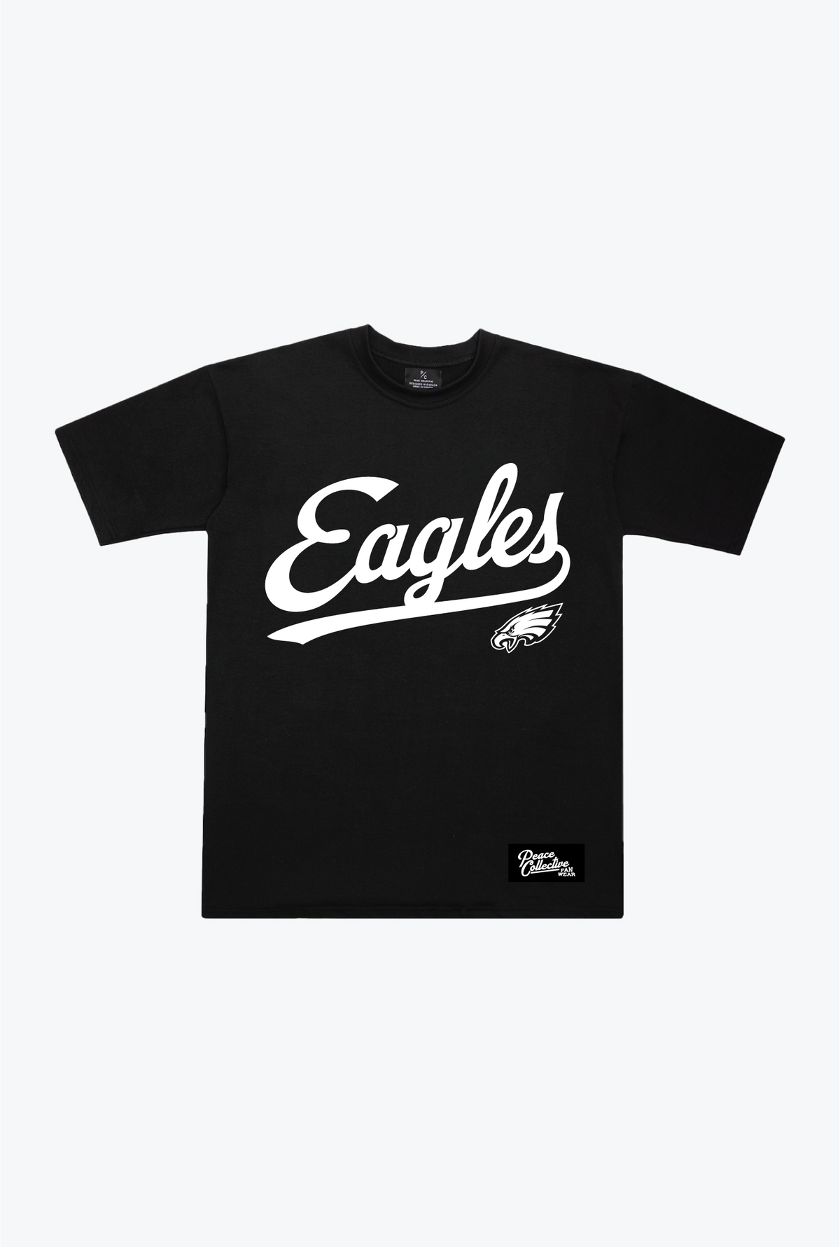 Philadelphia Eagles Script Heavyweight T-Shirt - Black